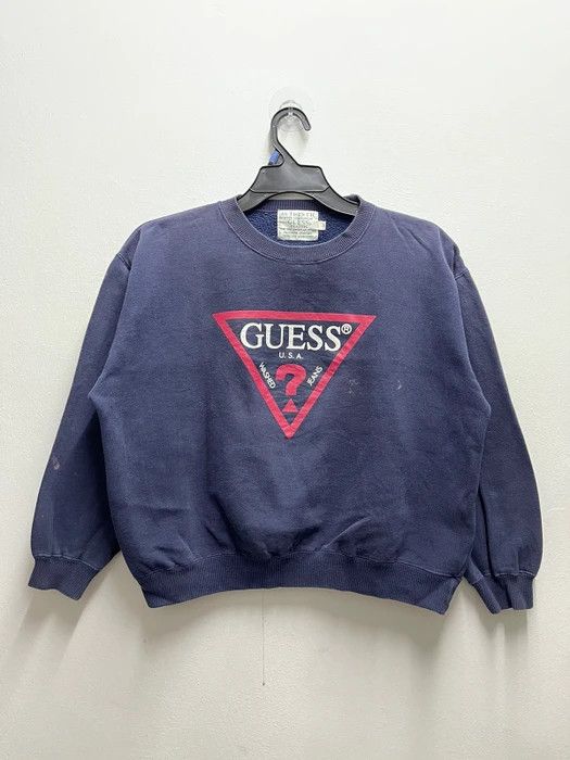 American Apparel × Guess × Vintage Vintage Guess U.S.A Washed Jeans Faded Sweatshirt Size US S / EU 44-46 / 1 - 1 Thumbnail