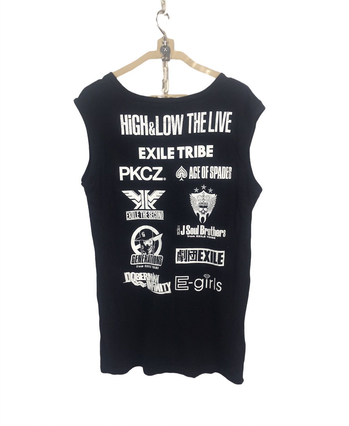 High & low the live sleeveless tshirt