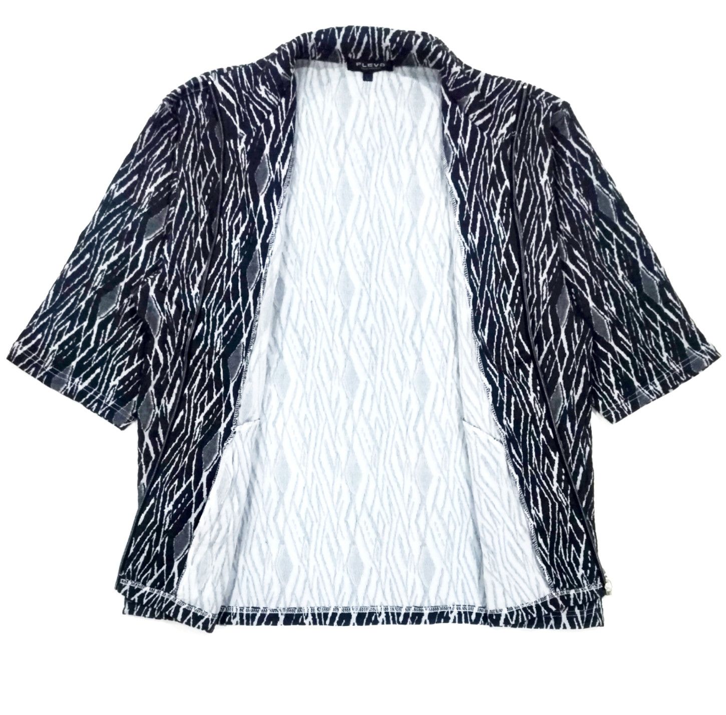 Designer × Japanese Brand RARE! PLEVO ARTISTIC DESIGN 3/4 SLEEVE JACKET @ KIMONO Size US L / EU 52-54 / 3 - 1 Thumbnail