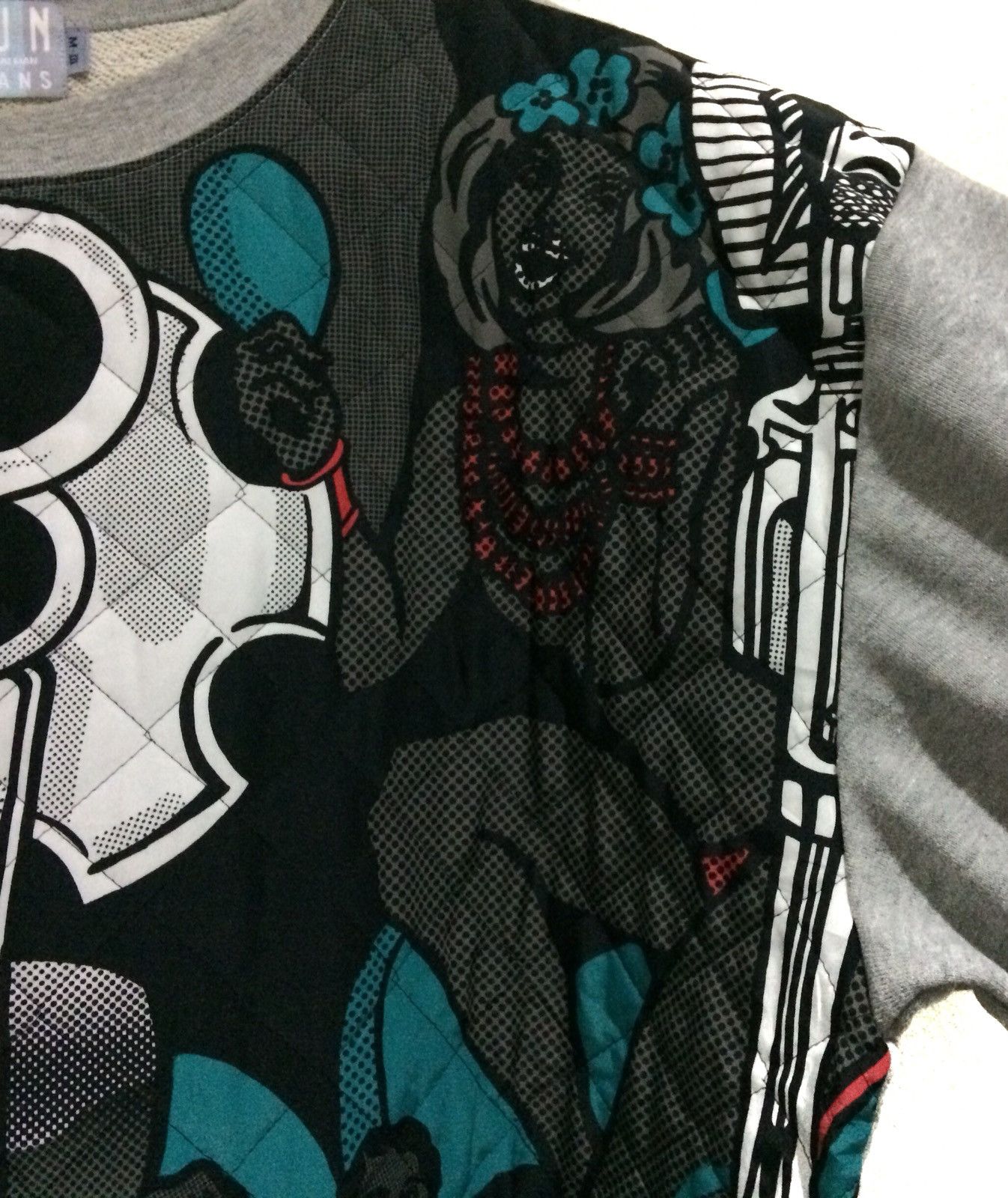 Kansai Yamamoto Vintage Kansai Man Fun Jeans Full Print Jumper Size US M / EU 48-50 / 2 - 4 Thumbnail