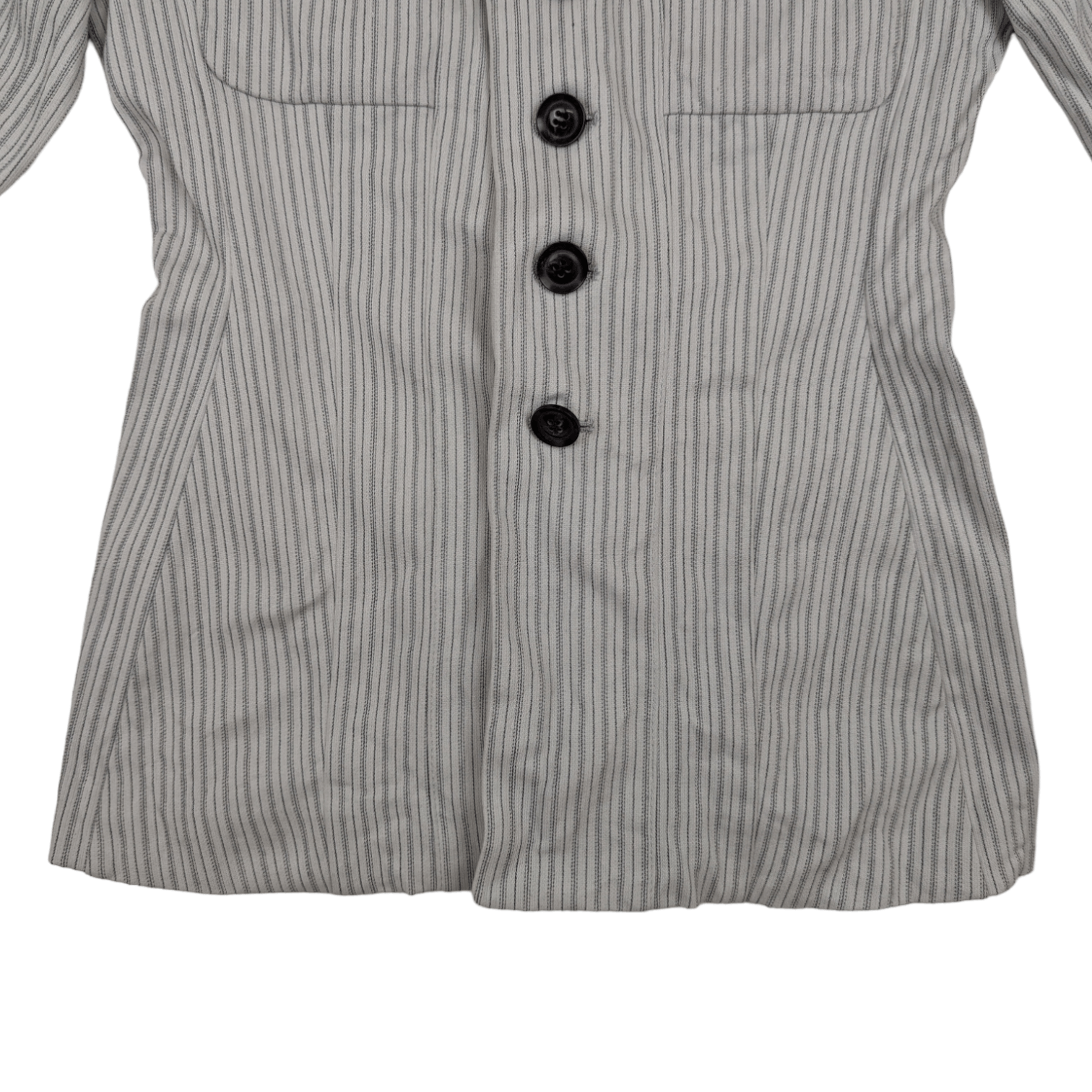 Japanese Brand Japan HIS MISS Striped Smart Casual Blazer Trench Coat Style Size XS / US 0-2 / IT 36-38 - 5 Thumbnail