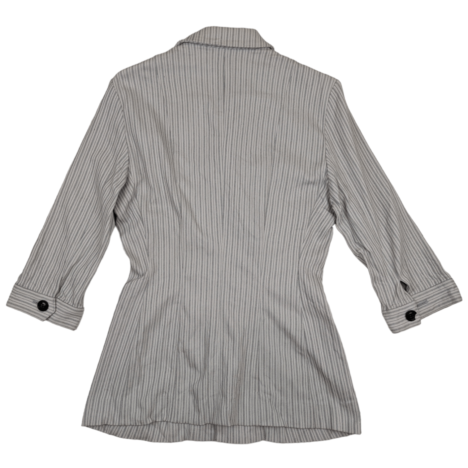 Japanese Brand Japan HIS MISS Striped Smart Casual Blazer Trench Coat Style Size XS / US 0-2 / IT 36-38 - 6 Thumbnail