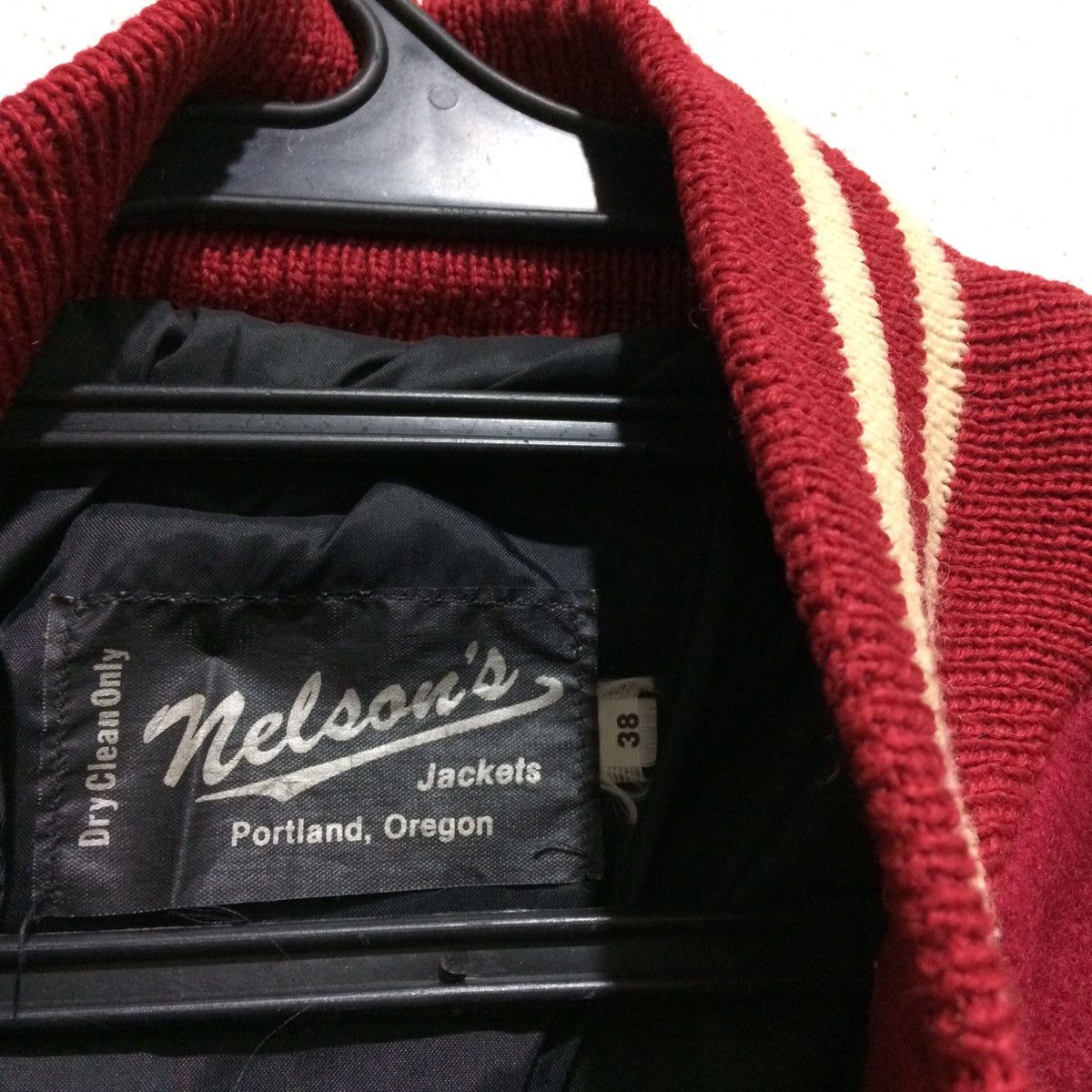 Vintage 60' Varsity Nelson's Jackets Wrestling Brad Wool X Leather Size US M / EU 48-50 / 2 - 5 Thumbnail