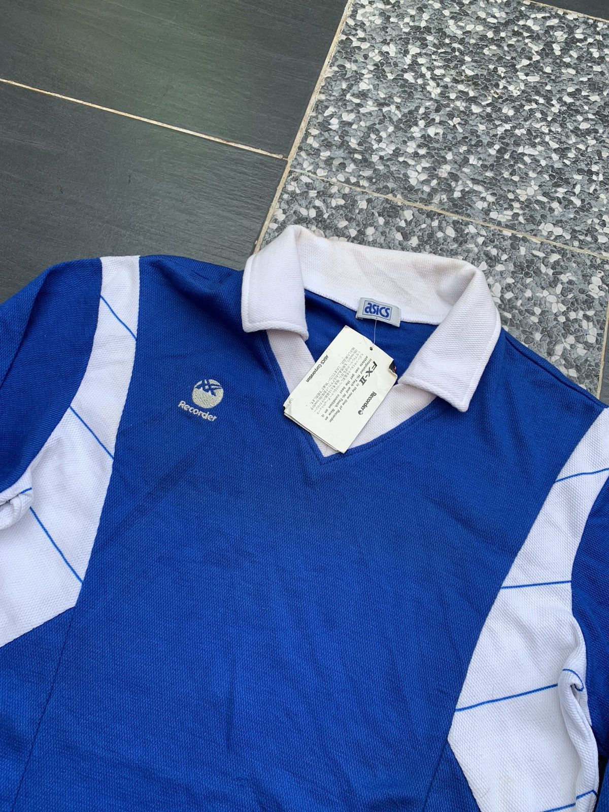 Asics Vintage Asics Polo T- Shirt Size US L / EU 52-54 / 3 - 2 Thumbnail