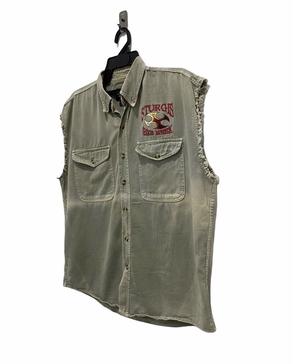 Vintage VTG Sturgis Bike Week 2007 Distressed Vest Size L Size US L / EU 52-54 / 3 - 3 Thumbnail