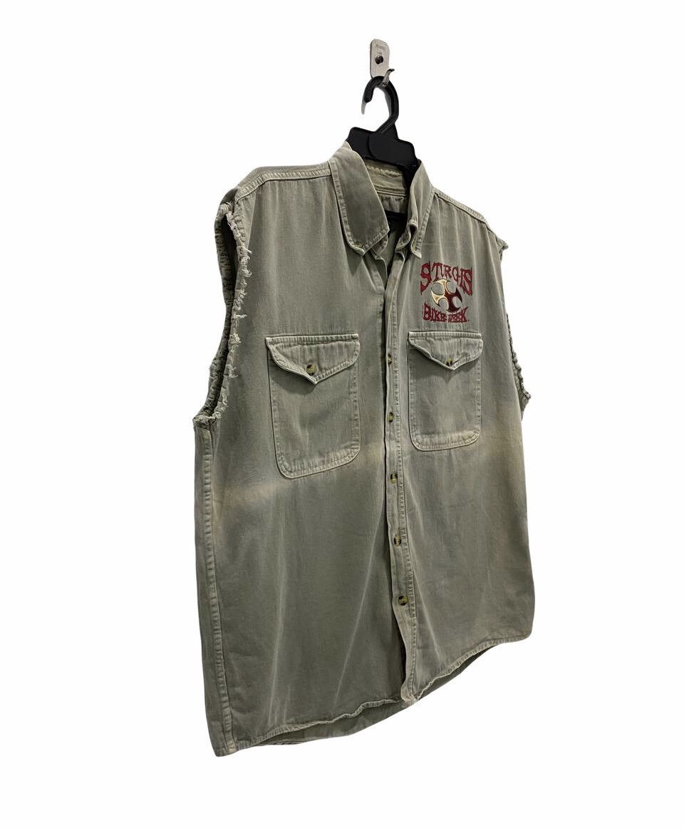 Vintage VTG Sturgis Bike Week 2007 Distressed Vest Size L Size US L / EU 52-54 / 3 - 6 Thumbnail
