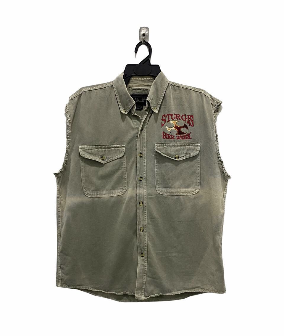 Vintage VTG Sturgis Bike Week 2007 Distressed Vest Size L Size US L / EU 52-54 / 3 - 2 Thumbnail