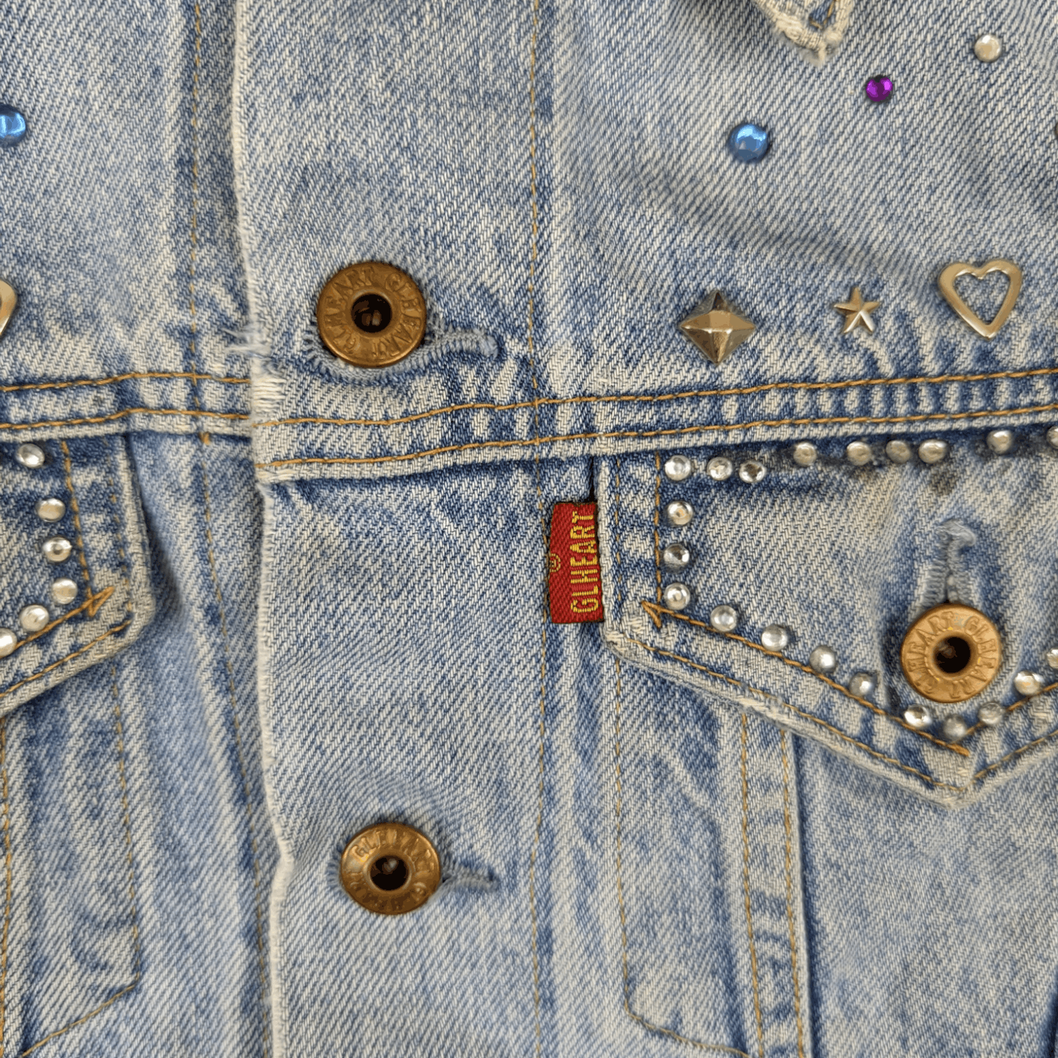 Japanese Brand Japan GL HEART Punk Denim Jacket Size M / US 6-8 / IT 42-44 - 11 Thumbnail