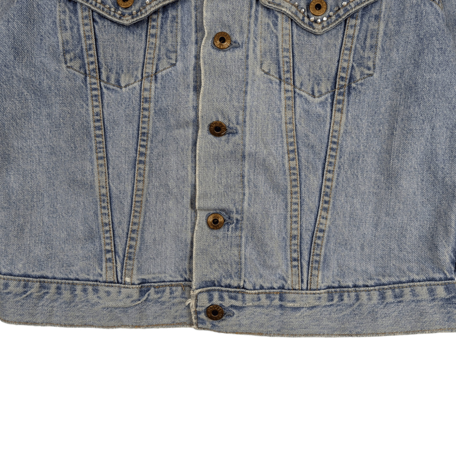 Japanese Brand Japan GL HEART Punk Denim Jacket Size M / US 6-8 / IT 42-44 - 5 Thumbnail