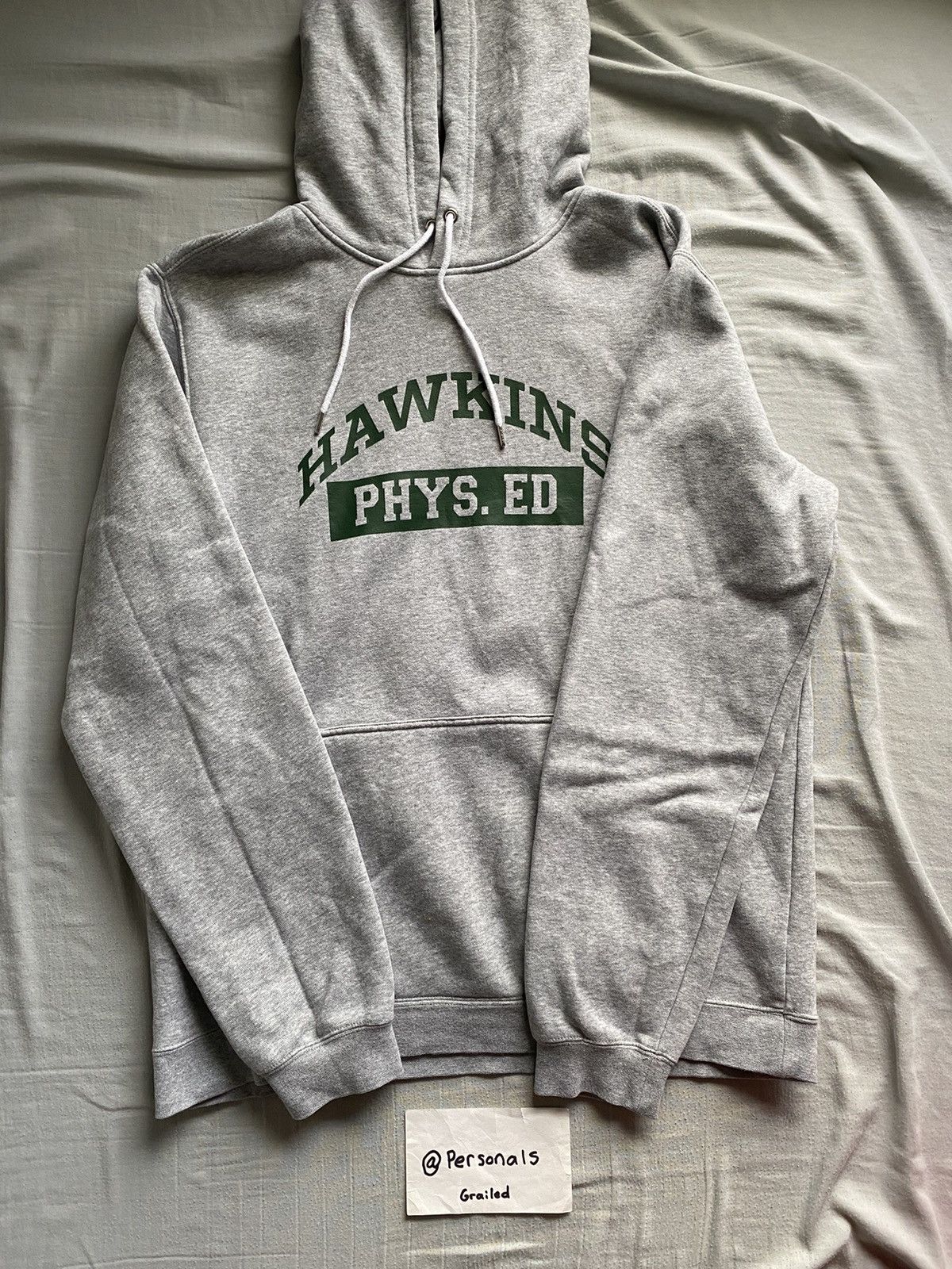 Nike Nike x Stranger Things Hawkins High Hoodie Grey Medium Grailed