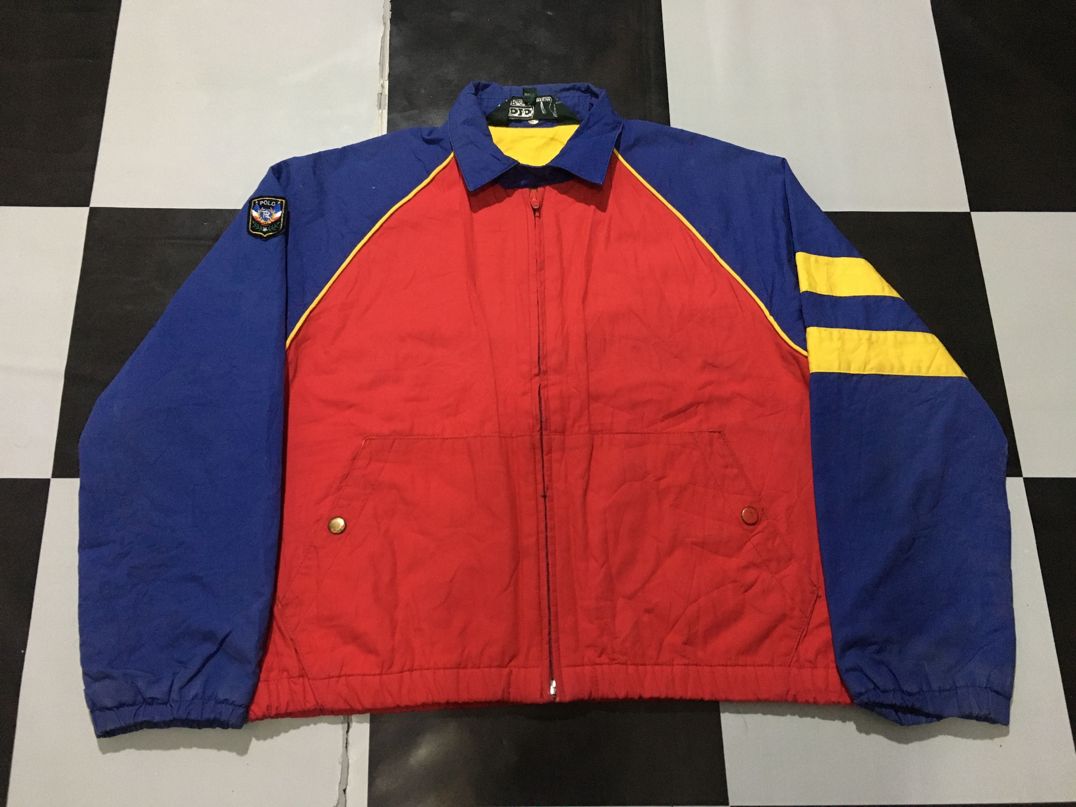 Lo Life × Polo Ralph Lauren × Vintage Vintage Polo Ralph Lauren Windbreaker Uni Crest Logo Size US S / EU 44-46 / 1 - 3 Thumbnail