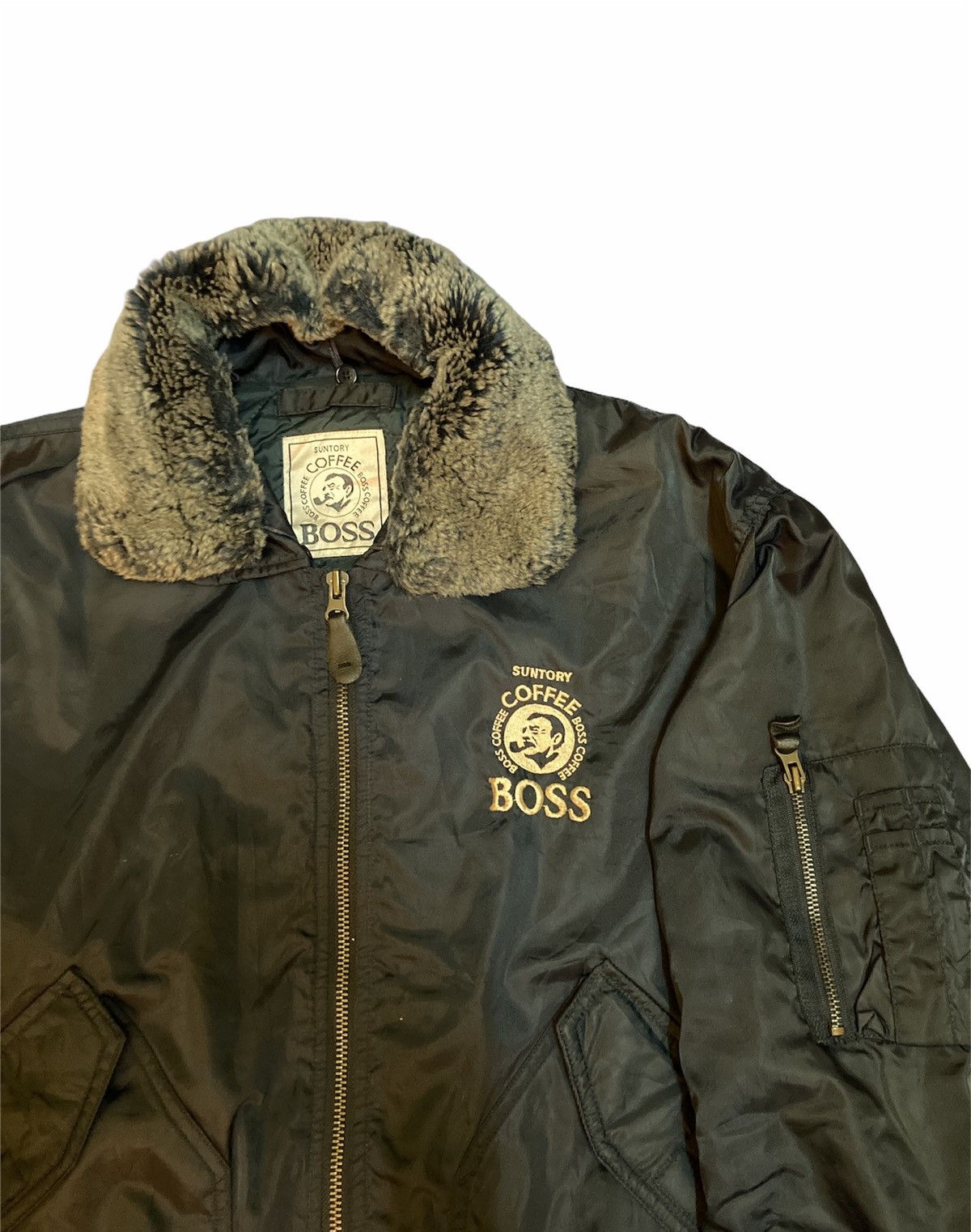 Japanese Brand VINTAGE SUNTORY COFFEE BOSS BOMBER JACKET Size US L / EU 52-54 / 3 - 2 Thumbnail