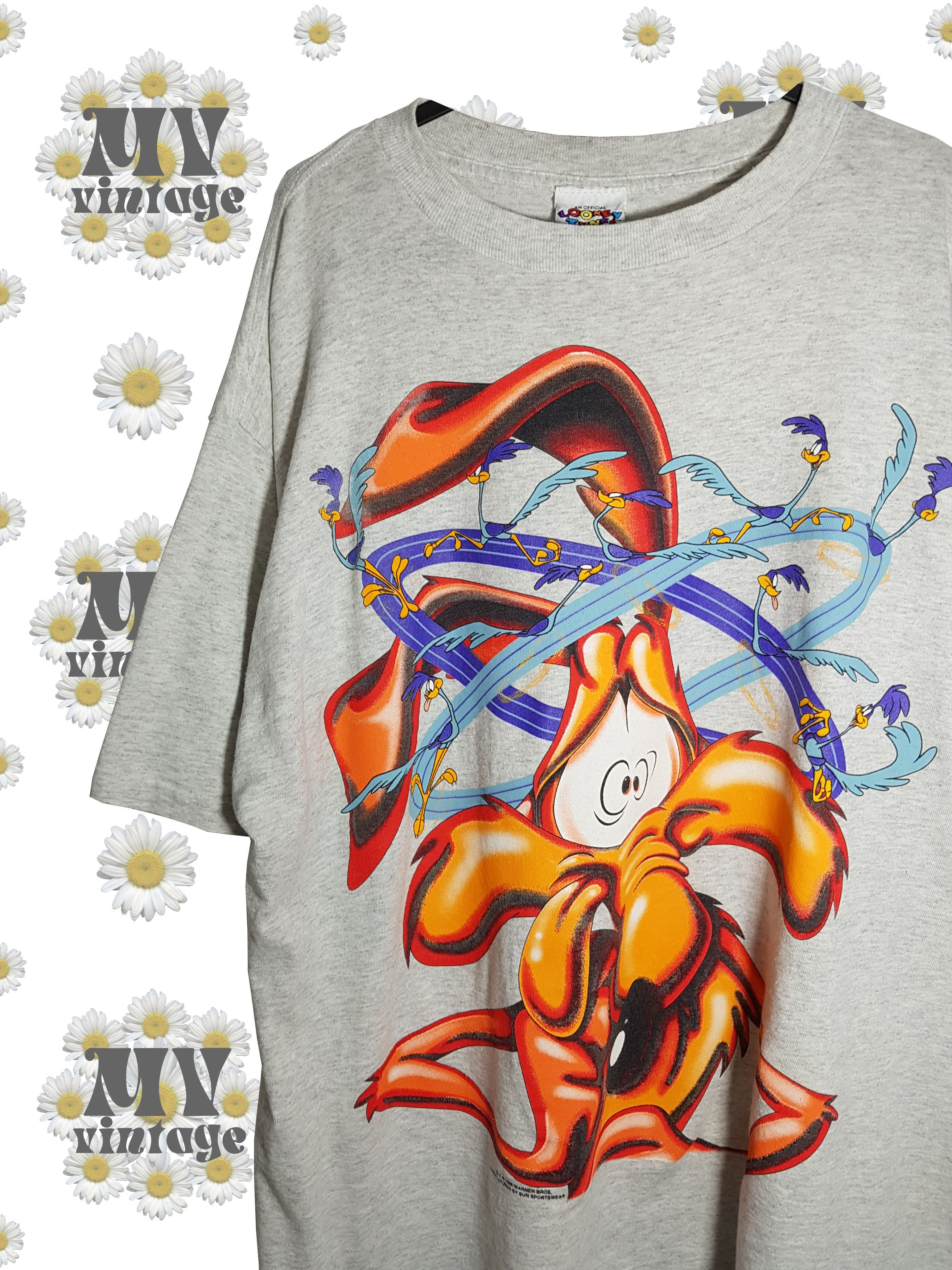 Cartoon Network × Vintage *FINAL DROP* Vintage 1996 Single Stitch Looney Tunes Coyote Size US XL / EU 56 / 4 - 1 Thumbnail