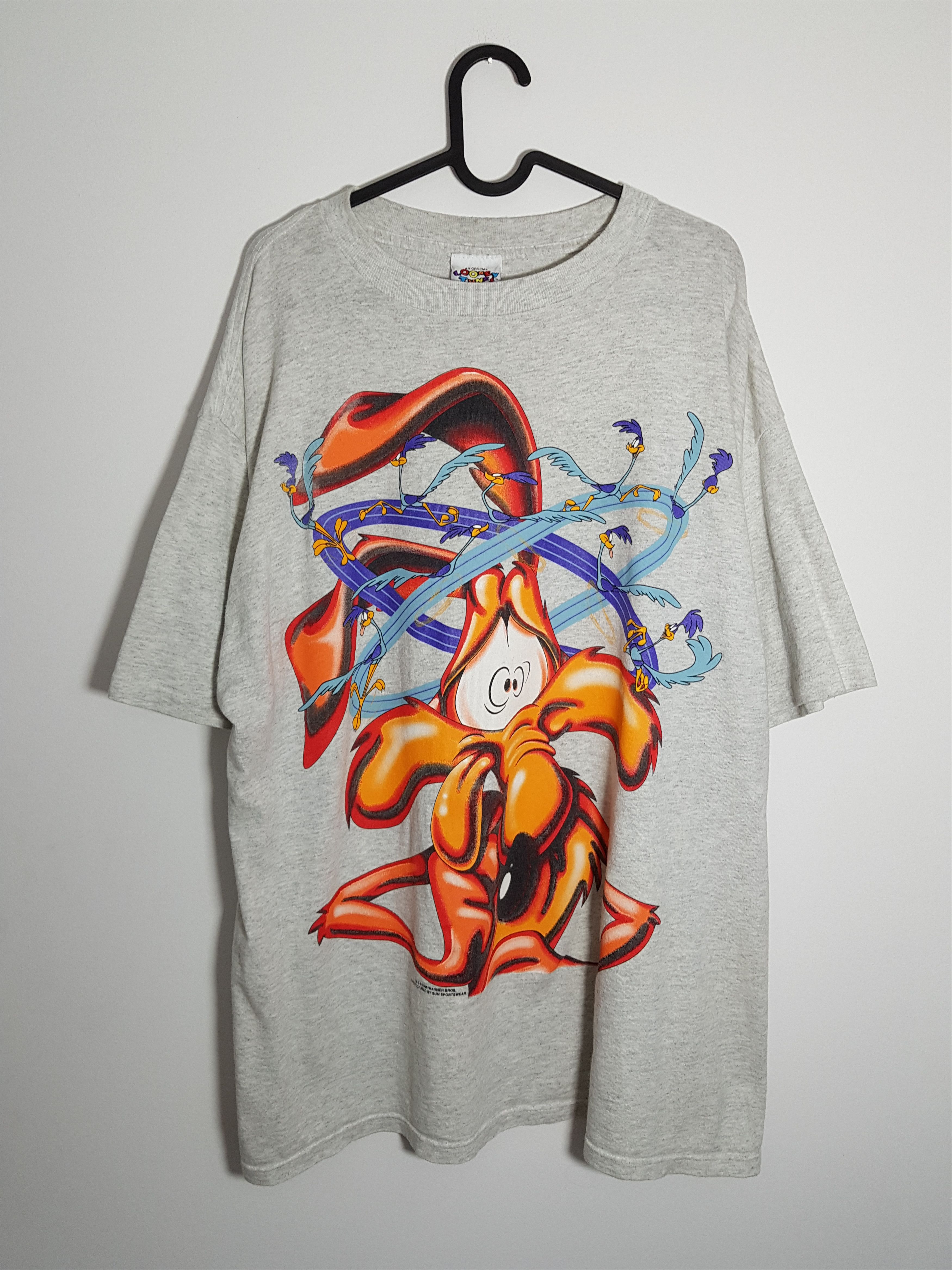 Cartoon Network × Vintage *FINAL DROP* Vintage 1996 Single Stitch Looney Tunes Coyote Size US XL / EU 56 / 4 - 2 Thumbnail