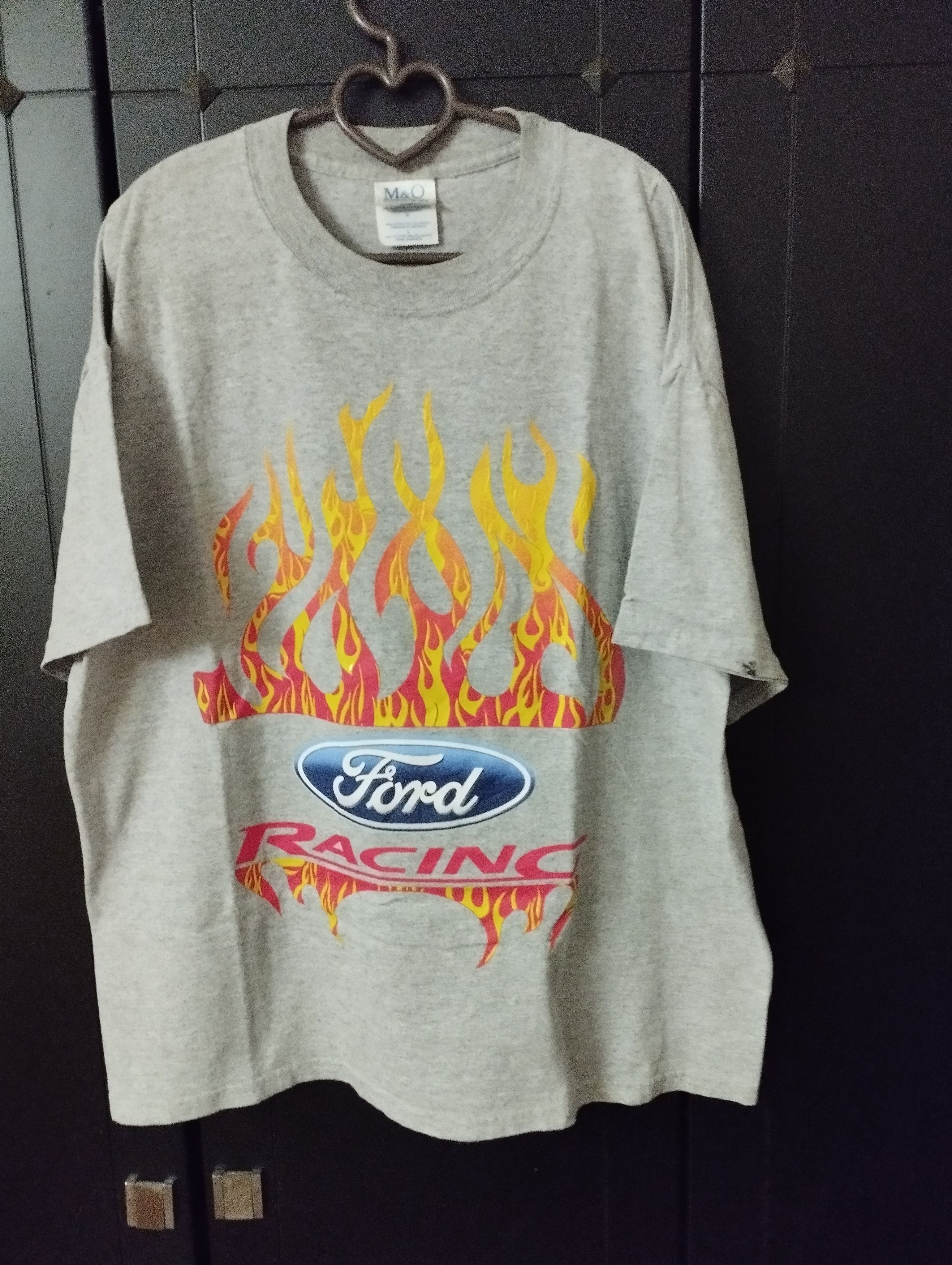 image of Ford x Ford Racing Flame T Shirt 23X27.5 Inches, Men's (Size Large)