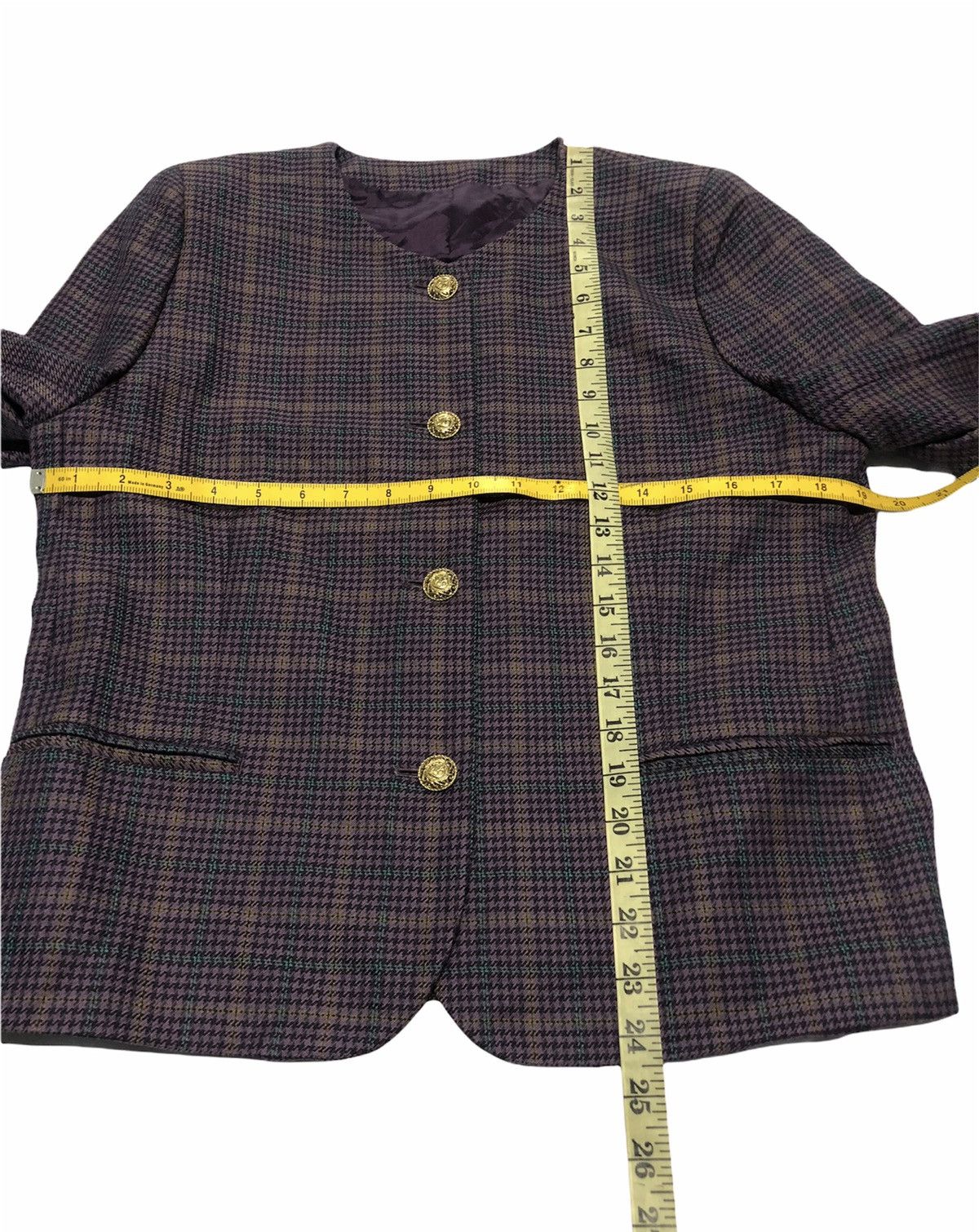 Burberry Burberry checkered purple jacket Size M / US 6-8 / IT 42-44 - 2 Thumbnail