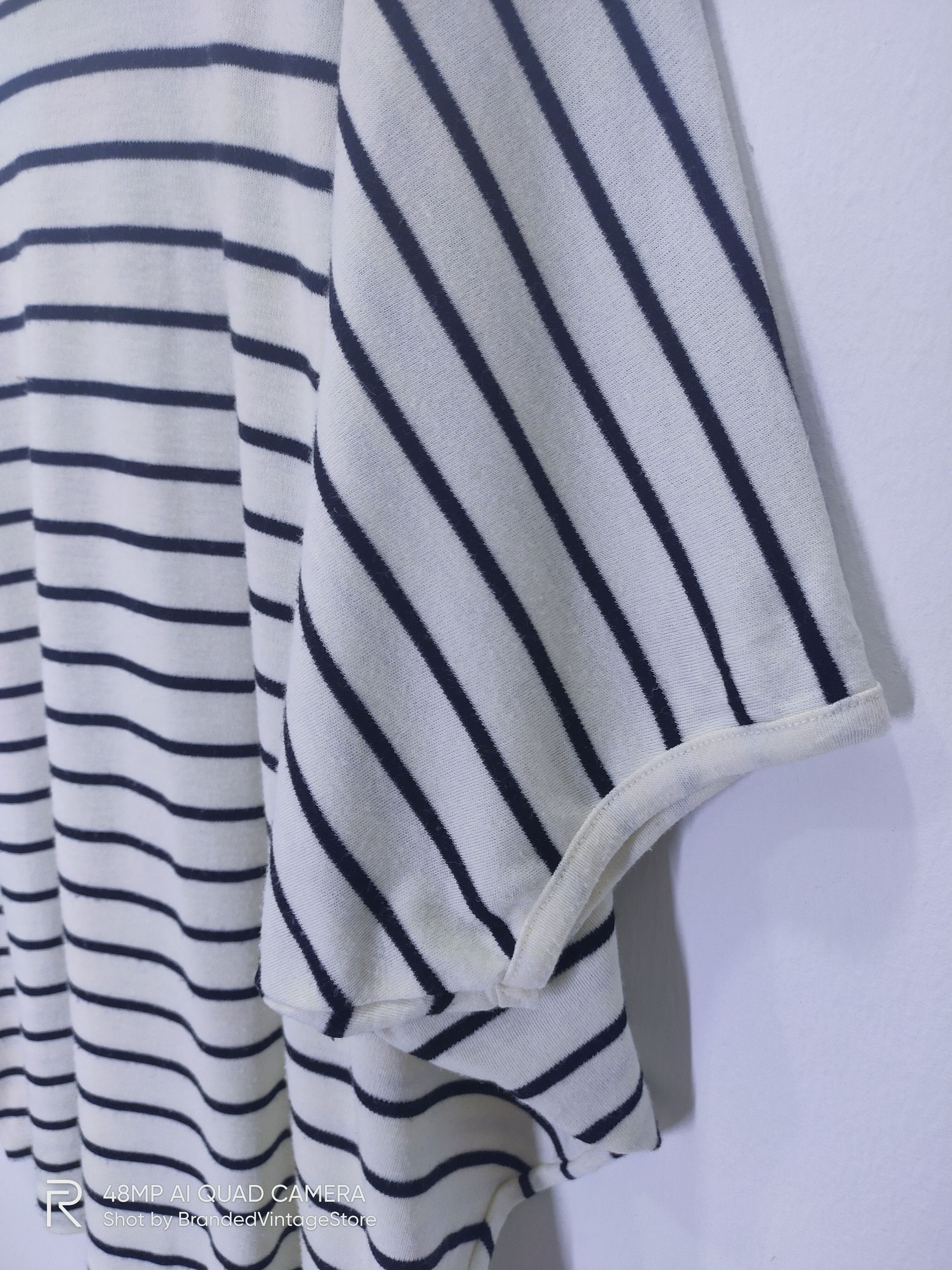 Japanese Brand × OVER THE STRiPES MARVELOUS Stripe Bat Wing Streetwear Sweatshirt Shortsleeve Size M / US 6-8 / IT 42-44 - 6 Thumbnail
