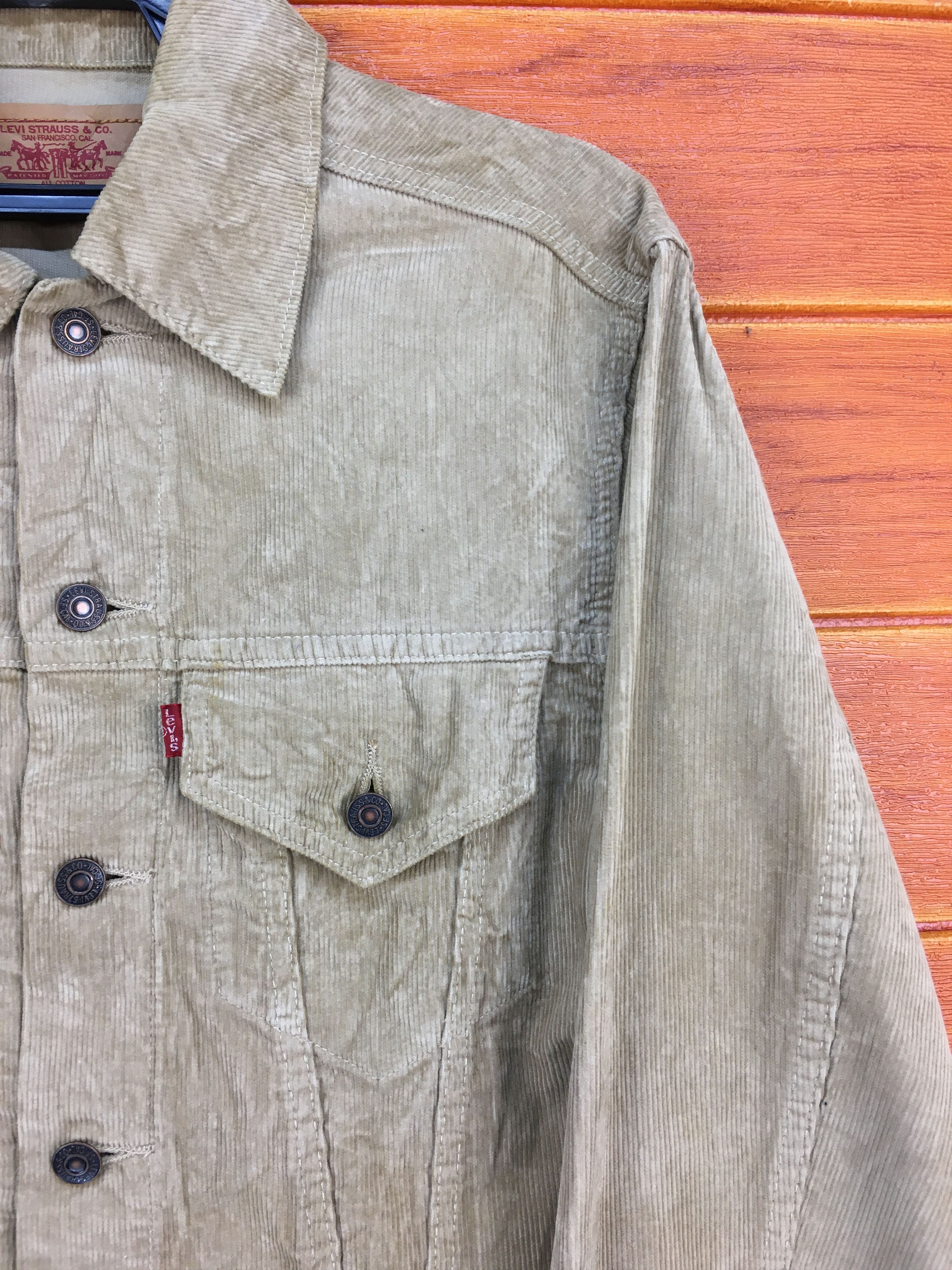 Levi's Vintage LEVIS Corduroy Trucker Denim Jacket Size US M / EU 48-50 / 2 - 3 Thumbnail