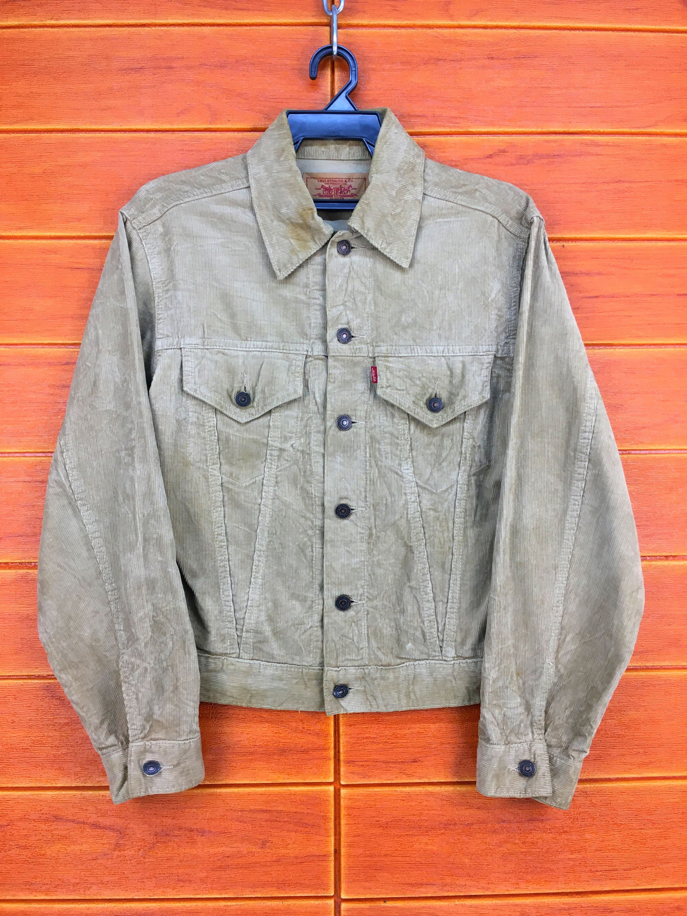 Levi's Vintage LEVIS Corduroy Trucker Denim Jacket Size US M / EU 48-50 / 2 - 1 Thumbnail