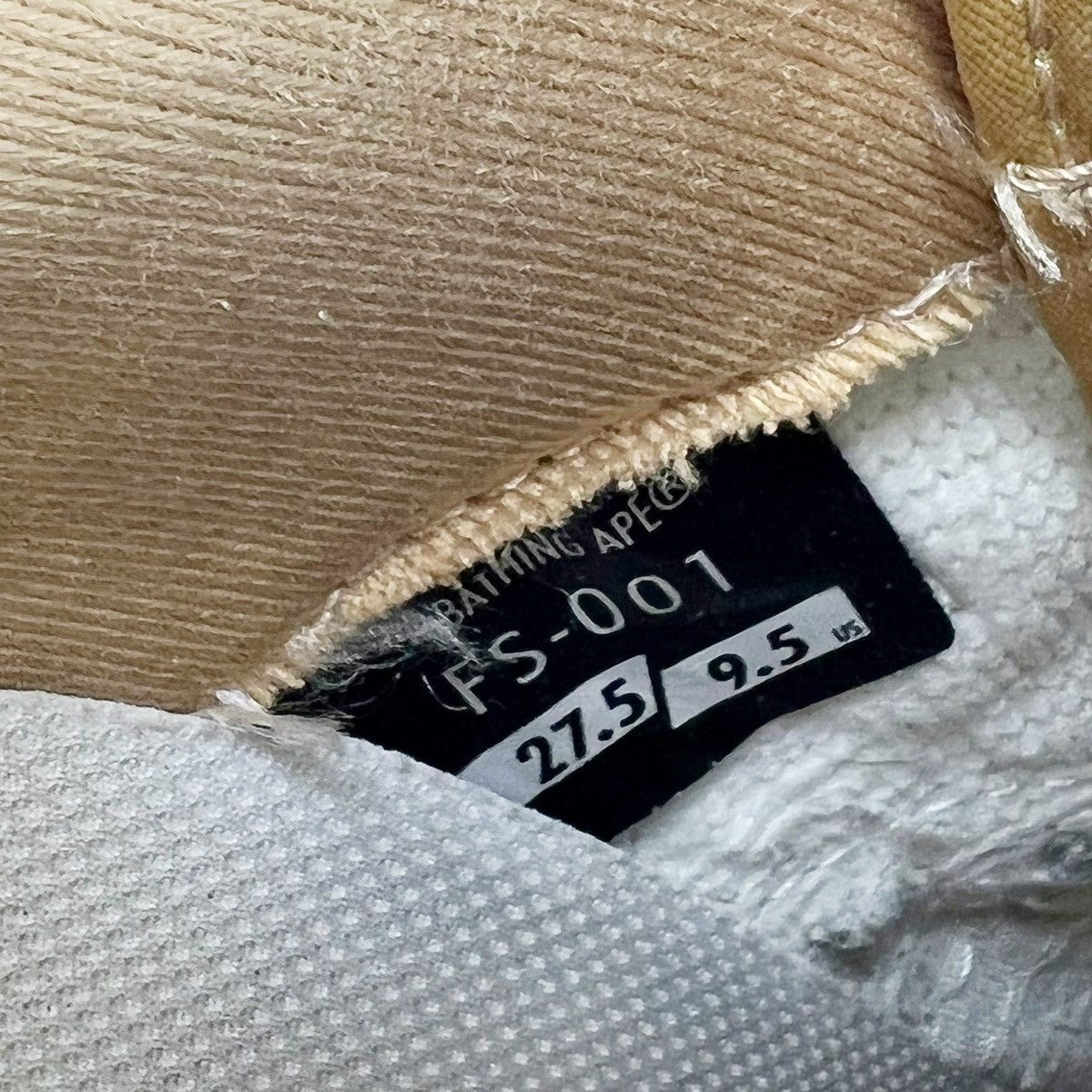 Bape Bape Bapesta Gold Trainers Size US 10 / EU 43 - 7 Thumbnail