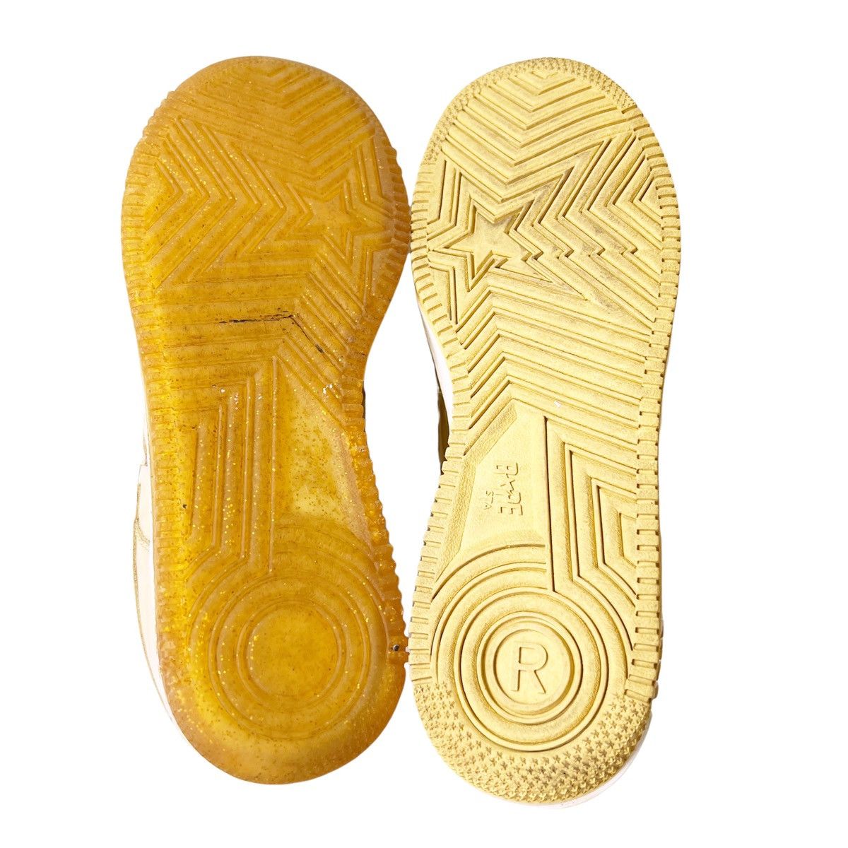 Bape Bape Bapesta Gold Trainers Size US 10 / EU 43 - 10 Thumbnail