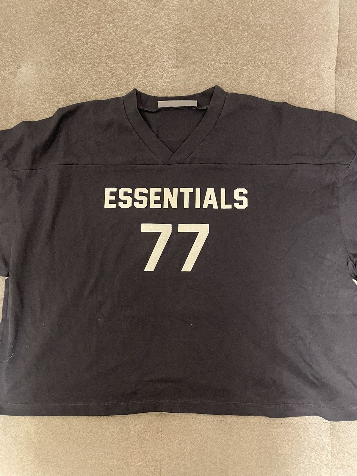 Fear of God Fear Of God Essentials Black Crop Top Jersey small womens Size S / US 4 / IT 40 - 1 Thumbnail