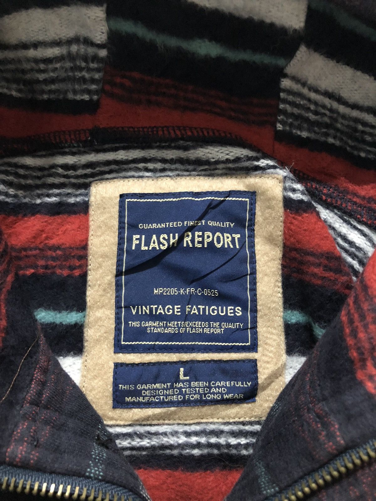 Japanese Brand Vintage Japanese Brand Flash Report colourfull jacket Size US L / EU 52-54 / 3 - 4 Thumbnail
