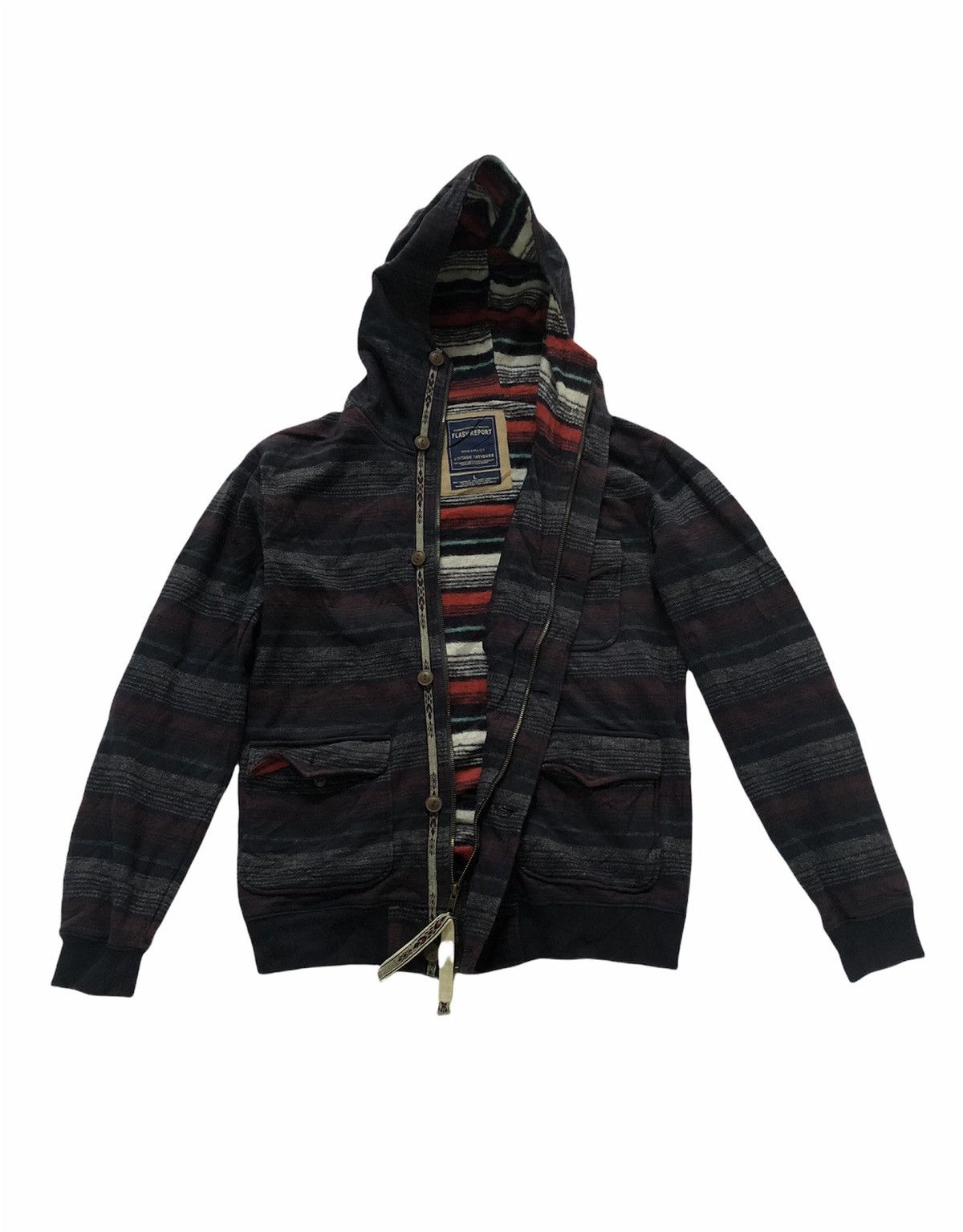 Japanese Brand Vintage Japanese Brand Flash Report colourfull jacket Size US L / EU 52-54 / 3 - 1 Thumbnail
