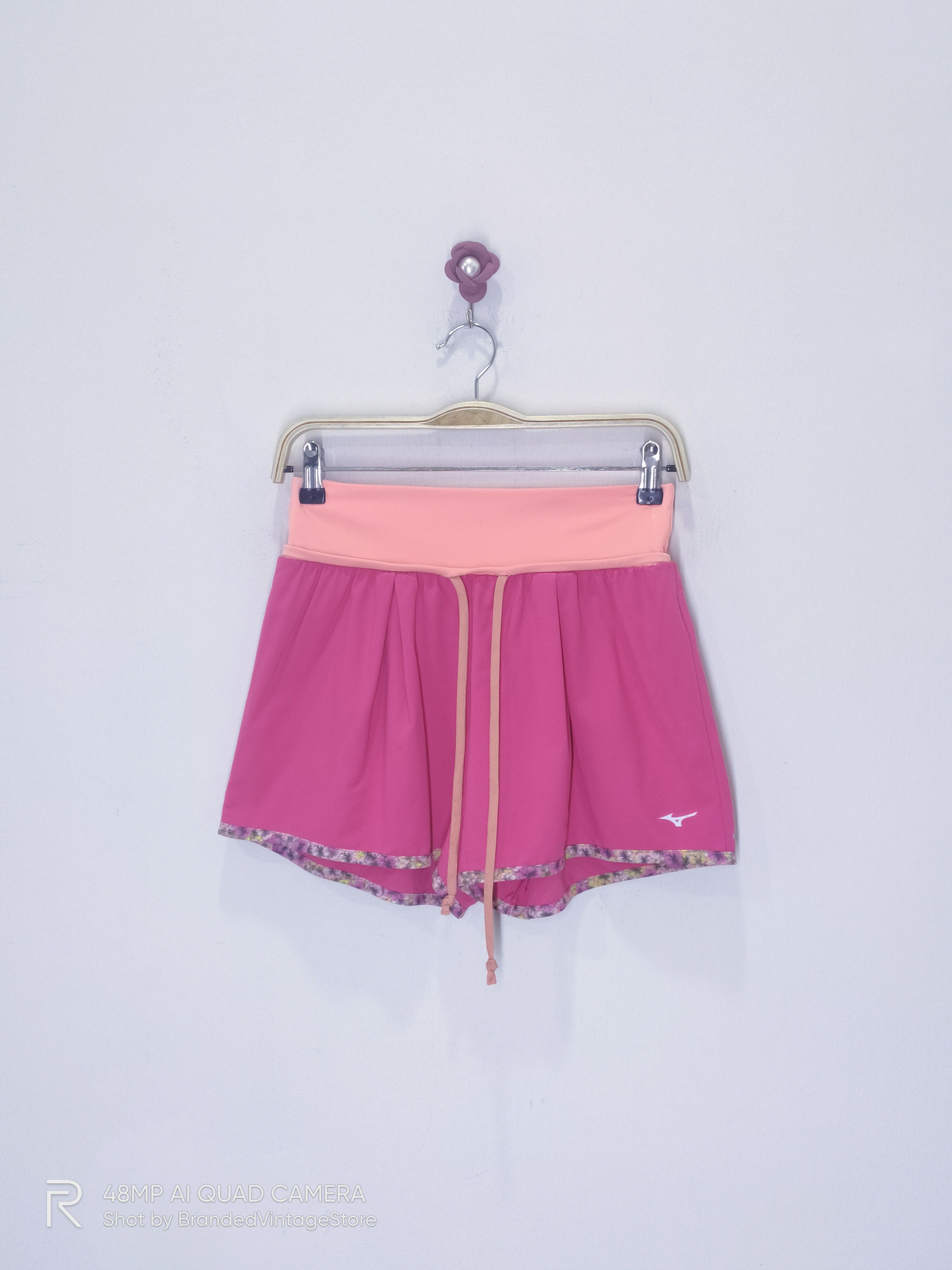 Japanese Brand × Mizuno MIZUNO Pink Elastic Waist Pocket Beach Sportwear Short Pant Size 29" - 1 Thumbnail