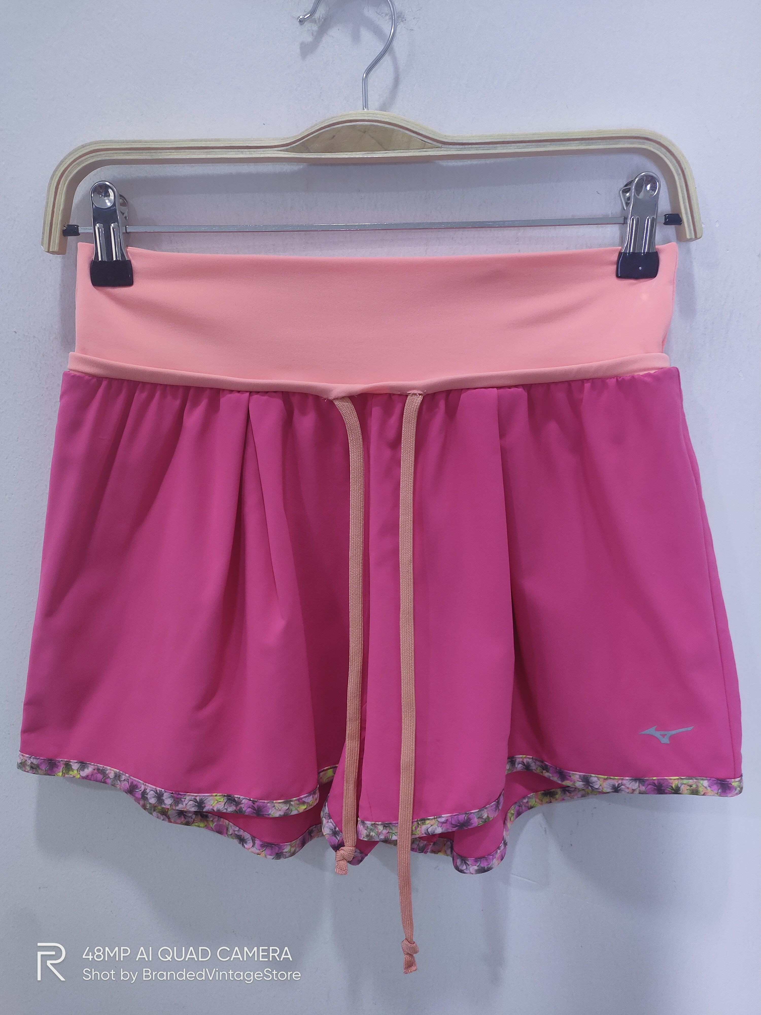 Japanese Brand × Mizuno MIZUNO Pink Elastic Waist Pocket Beach Sportwear Short Pant Size 29" - 3 Thumbnail