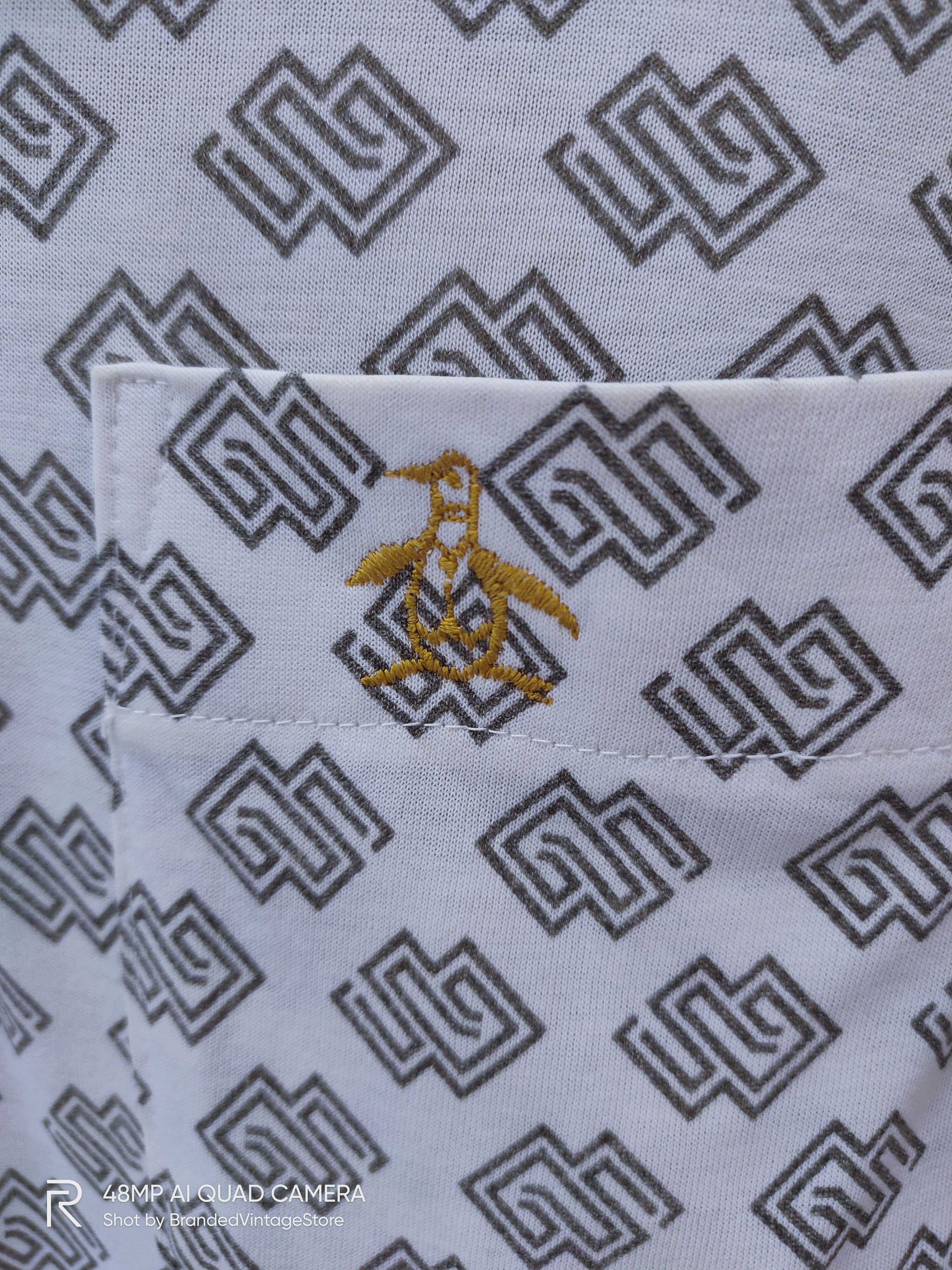 Grand Slam × Japanese Brand MUNSINGWEAR Grand Slam Fullprint All Over Stamp Dress Shirt Size US M / EU 48-50 / 2 - 8 Thumbnail