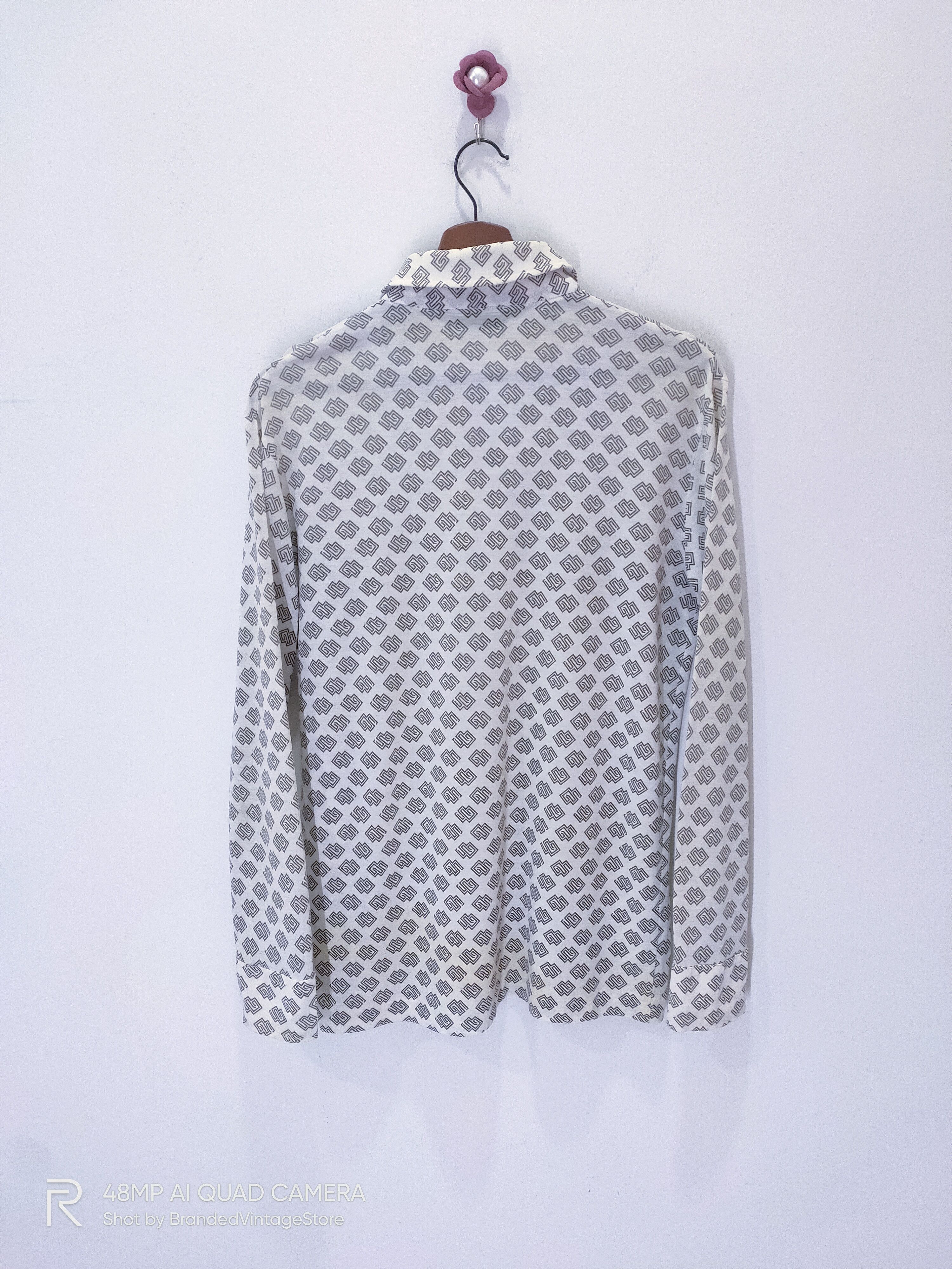 Grand Slam × Japanese Brand MUNSINGWEAR Grand Slam Fullprint All Over Stamp Dress Shirt Size US M / EU 48-50 / 2 - 3 Thumbnail