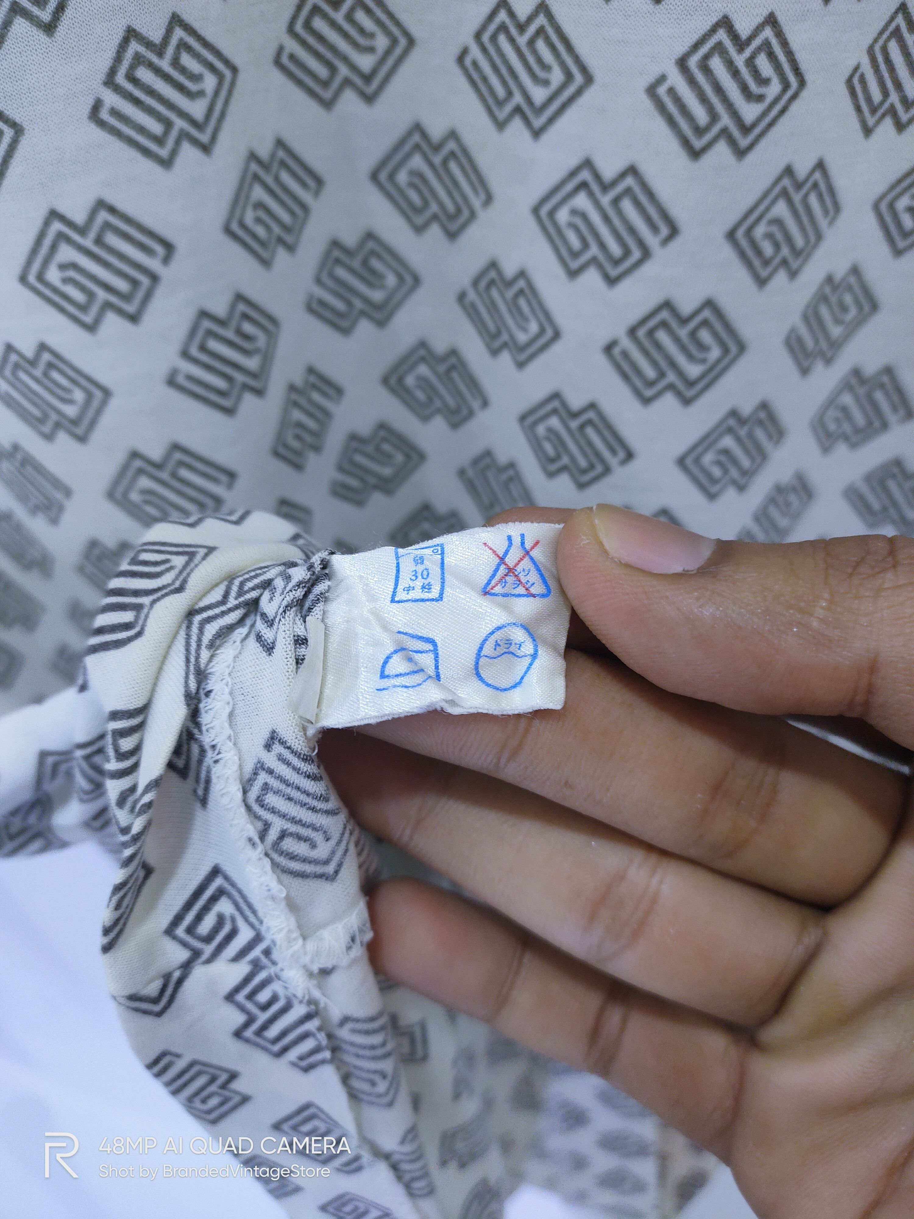 Grand Slam × Japanese Brand MUNSINGWEAR Grand Slam Fullprint All Over Stamp Dress Shirt Size US M / EU 48-50 / 2 - 7 Thumbnail