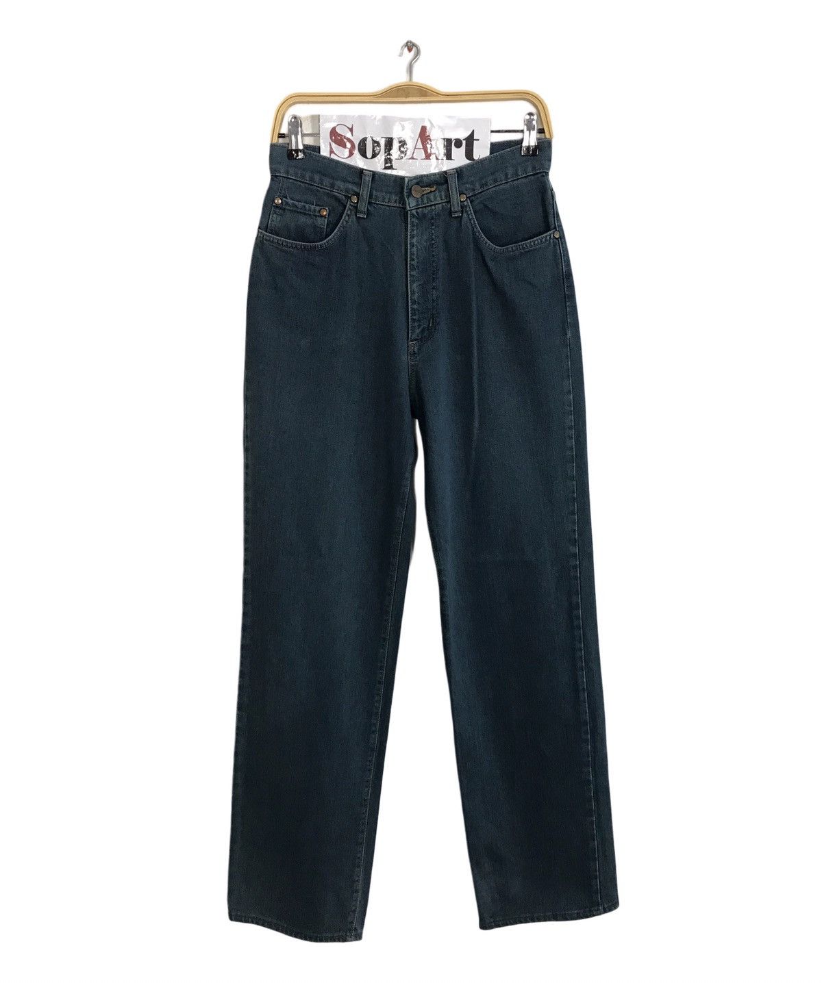 image of Vintage Wrangler Blue Bell Zipper Jeans Style in Green, Men's (Size 28)
