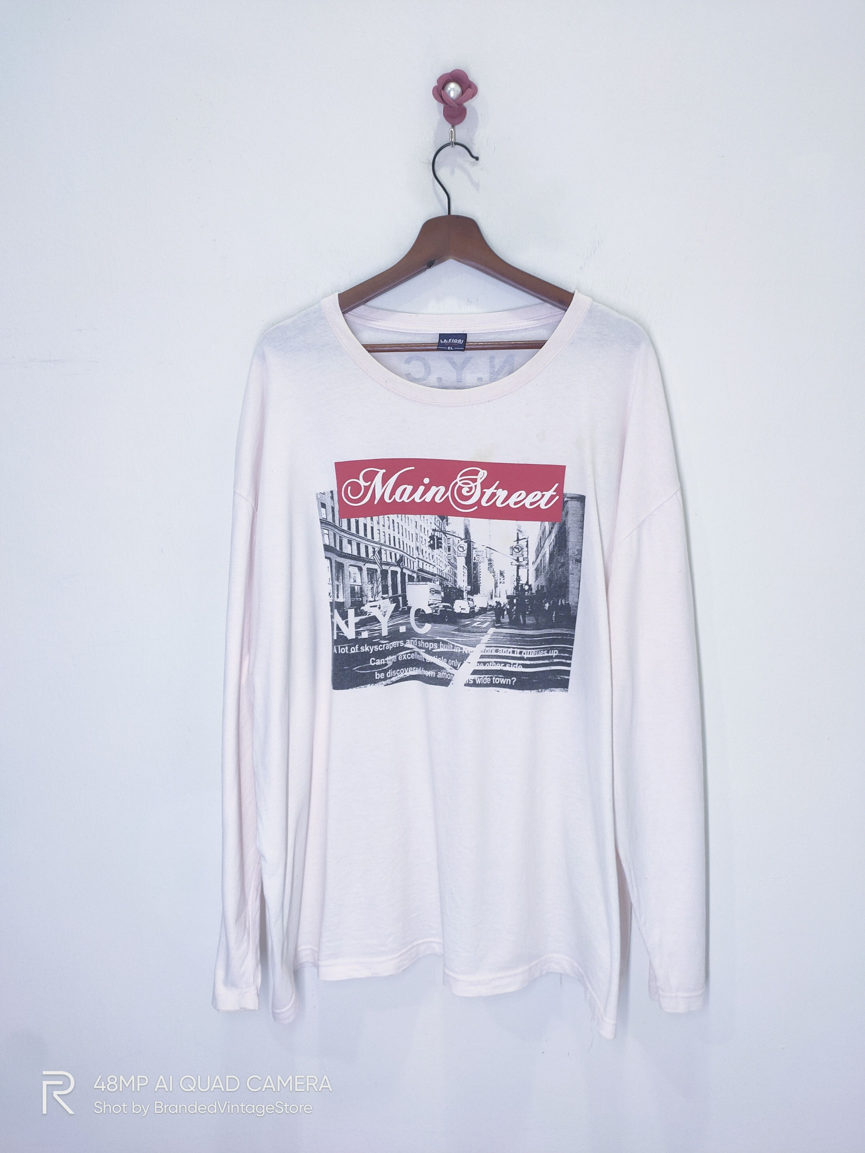 City Streets × Saturdays NYC × Vintage LAFIORI NEW YORK CITY MainStreet Vintage Graphic Sweatshirt Size US XXL / EU 58 / 5 - 1 Thumbnail