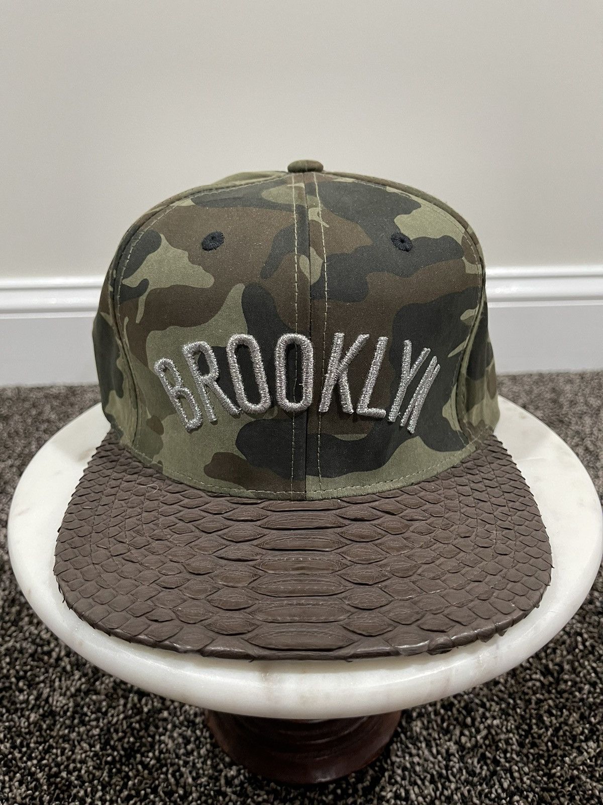Just Don Just Don x Mitchell & Ness NBA Brooklyn Net Camo Hat Size ONE SIZE - 1 Thumbnail