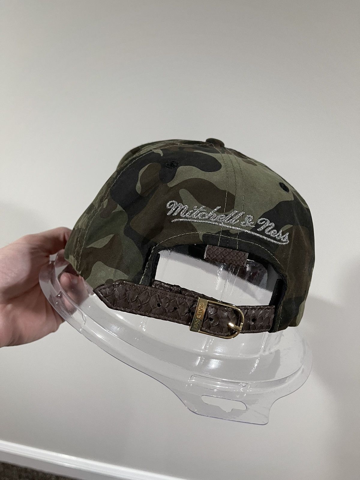 Just Don Just Don x Mitchell & Ness NBA Brooklyn Net Camo Hat Size ONE SIZE - 9 Thumbnail