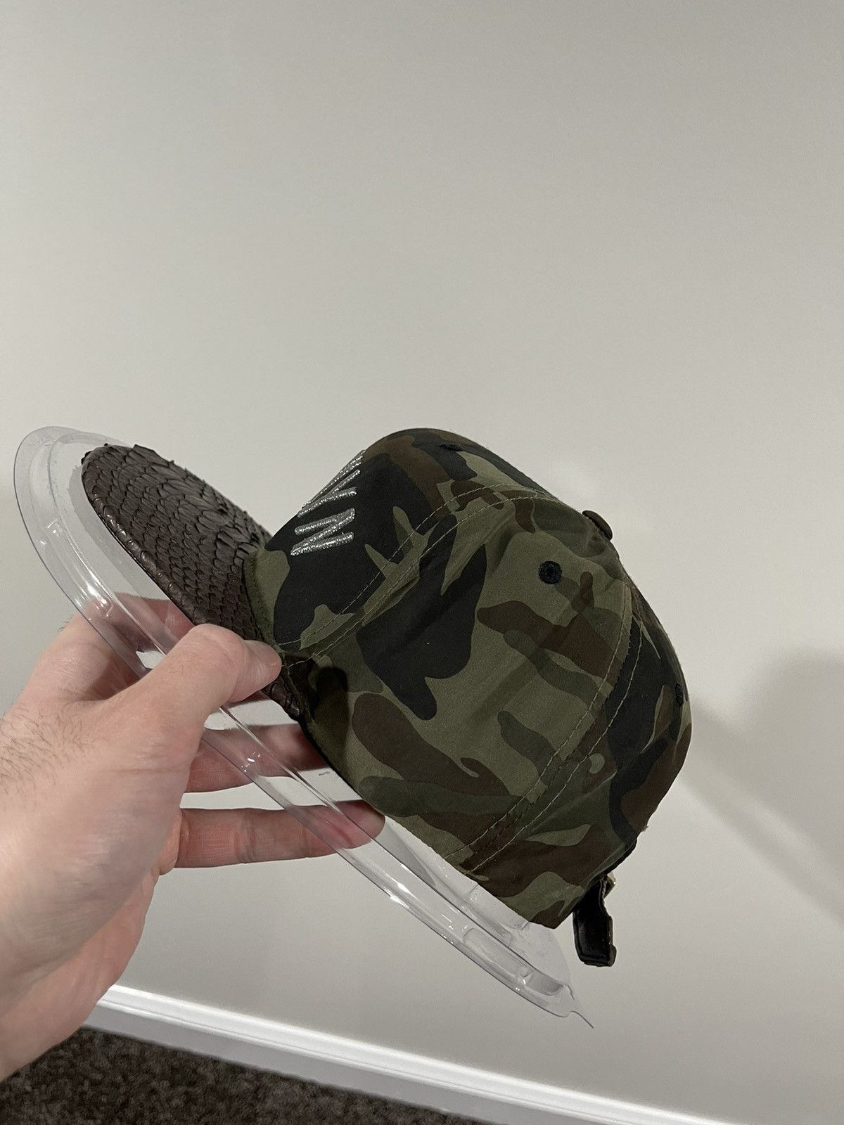 Just Don Just Don x Mitchell & Ness NBA Brooklyn Net Camo Hat Size ONE SIZE - 10 Thumbnail