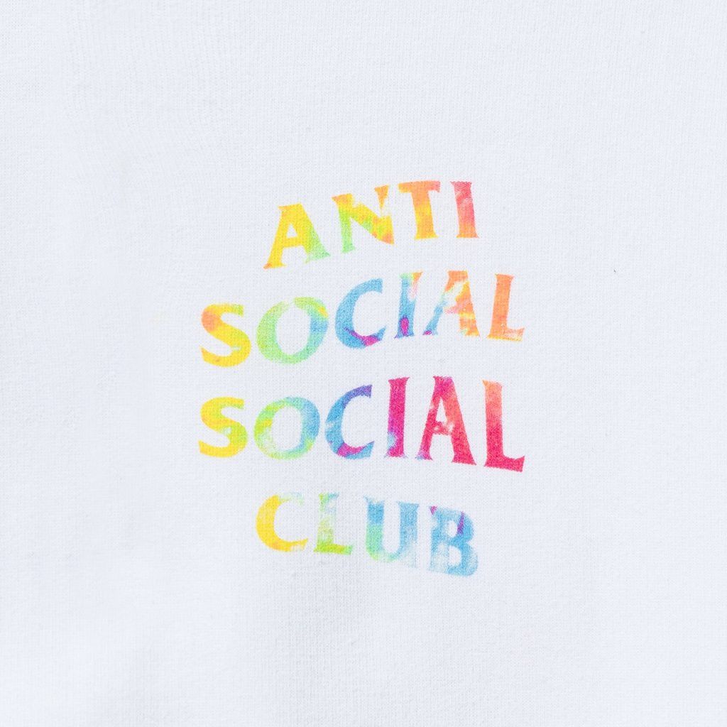Anti Social Social Club DS ASSC Thai Dye Rainbow Logo white Tee in hand kaws Size US S / EU 44-46 / 1 - 5 Thumbnail