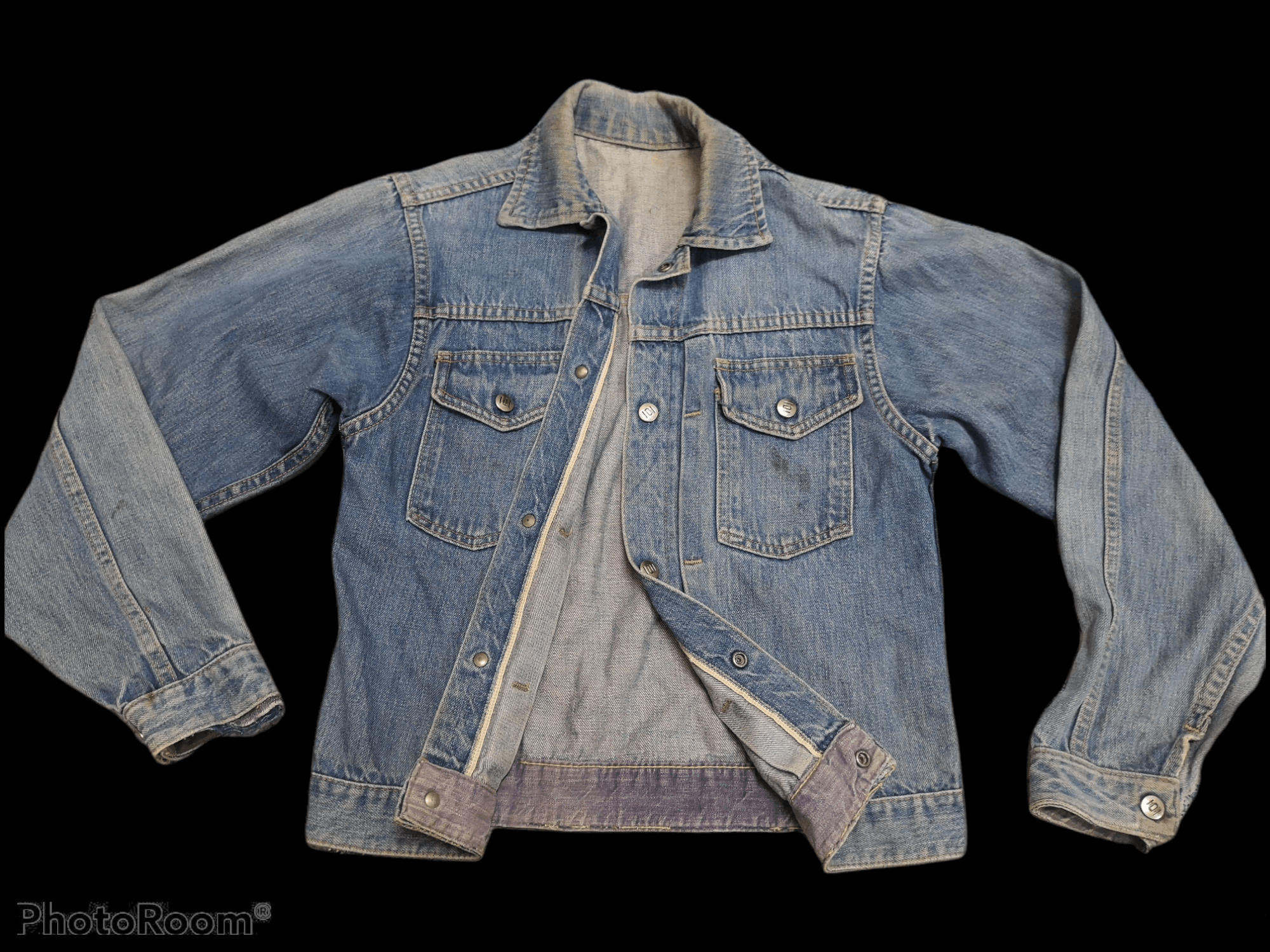 Original Montgomery Vintage 1950s Montgomery Ward 101 Denim Jackets Size US M / EU 48-50 / 2 - 1 Thumbnail