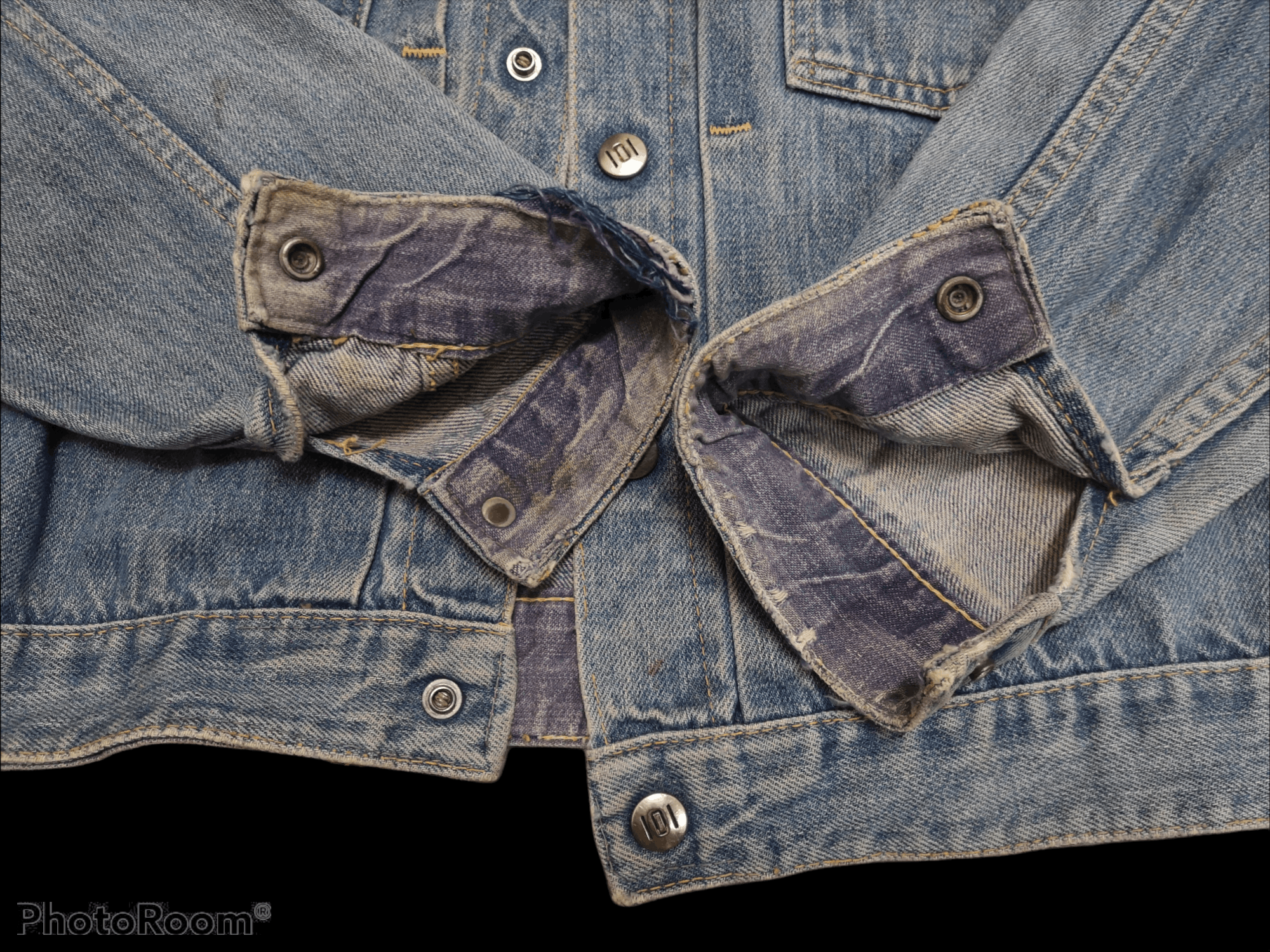 Original Montgomery Vintage 1950s Montgomery Ward 101 Denim Jackets Size US M / EU 48-50 / 2 - 10 Thumbnail