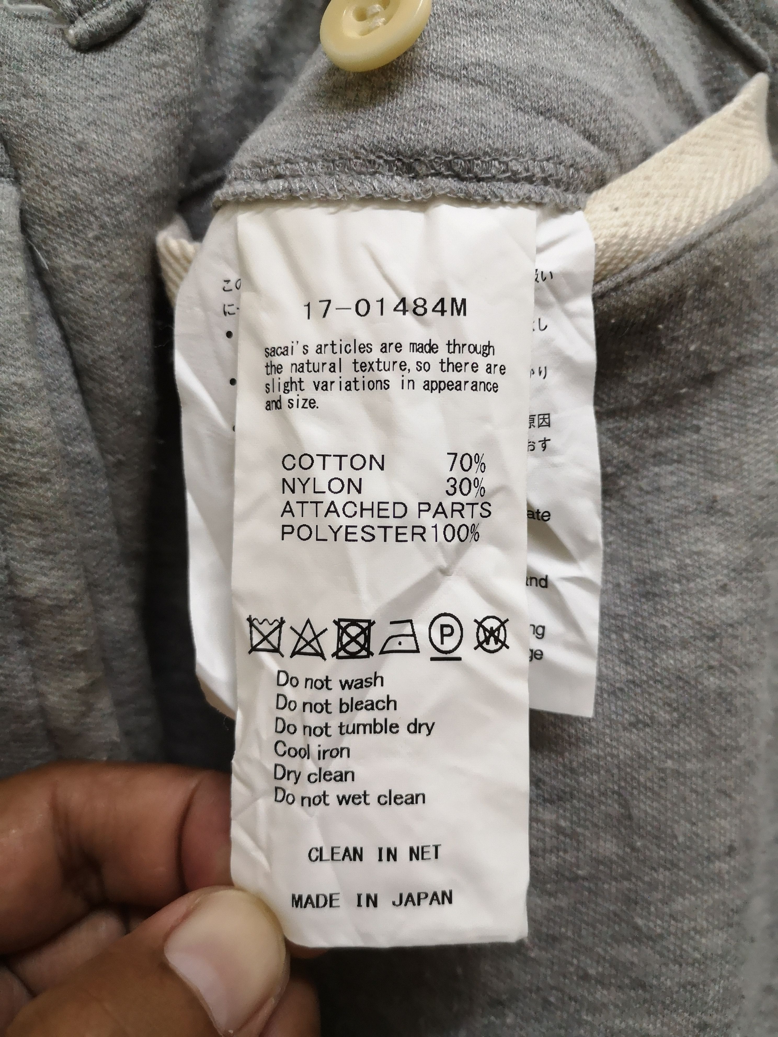 Japanese Brand × Sacai Sacai SS17 Casual Pants in Grey Size US 34 / EU 50 - 10 Thumbnail