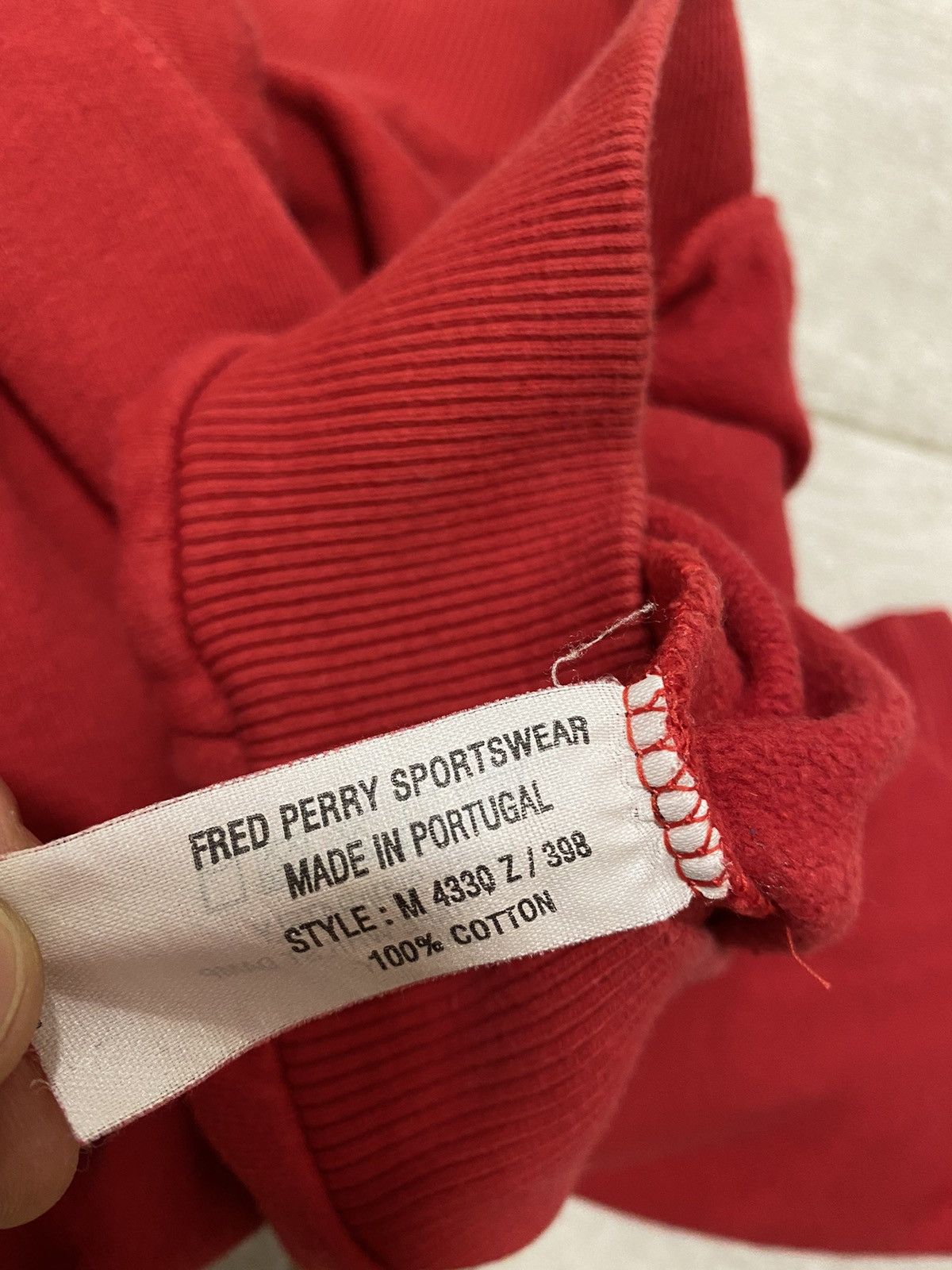 Fred Perry Fred Perry Vintage Red Logo Crew Neck Cotton Sweatshirt Size US XL / EU 56 / 4 - 11 Thumbnail