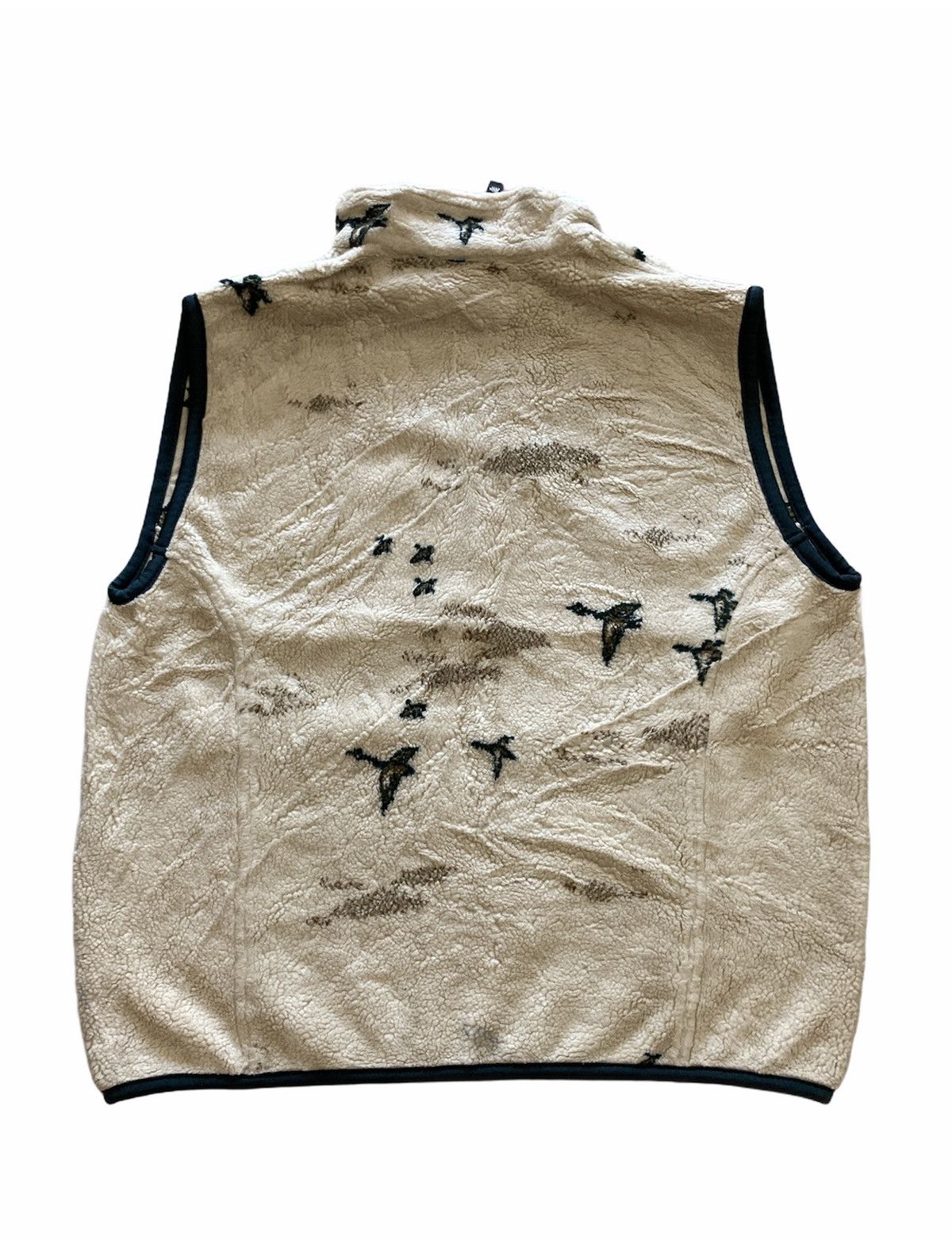 Japanese Brand Habitat Printed Fleece Sleeveless Jacket Size US M / EU 48-50 / 2 - 2 Thumbnail