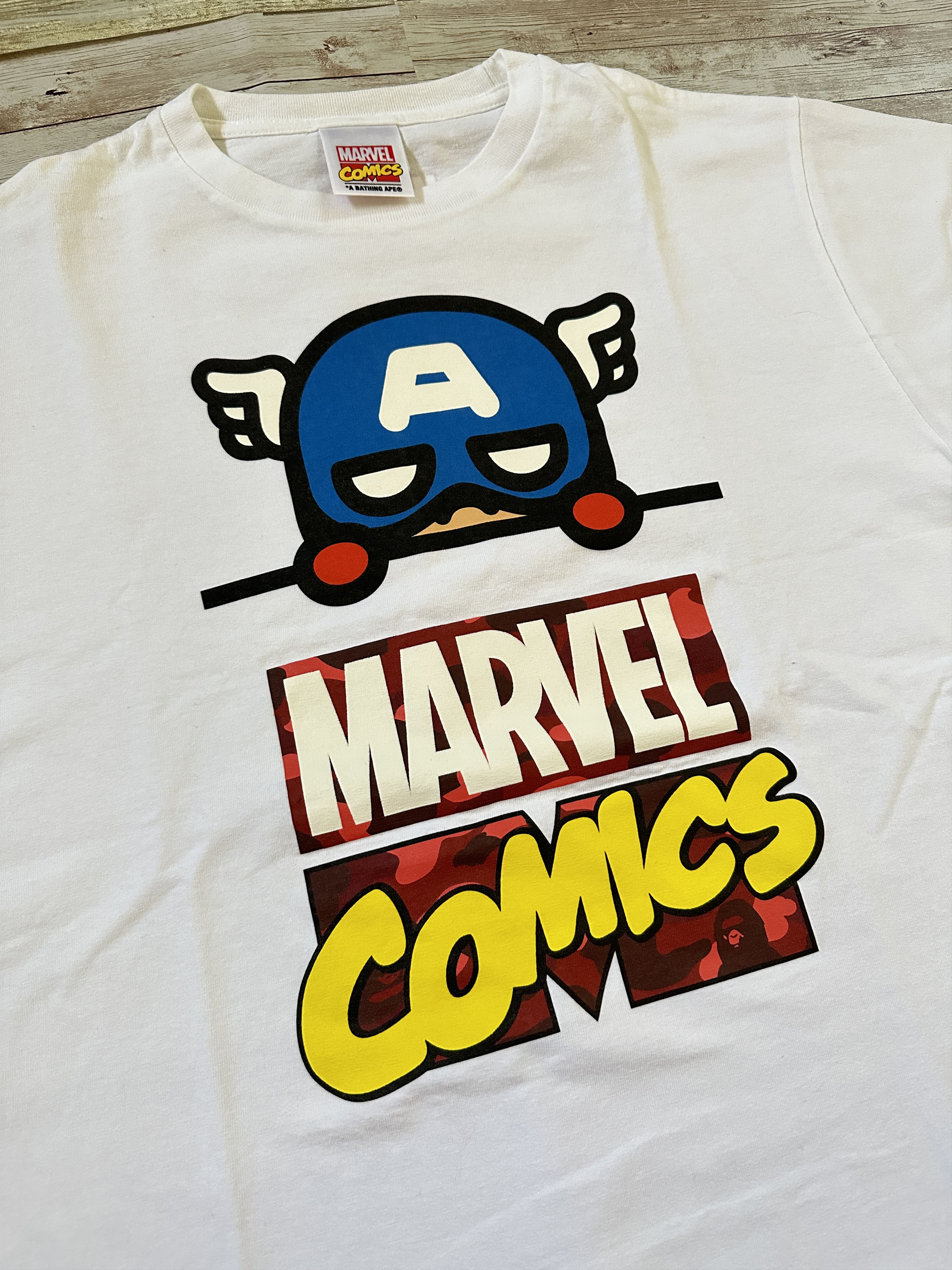 Bape Baby Milo Captain America Tee | Grailed