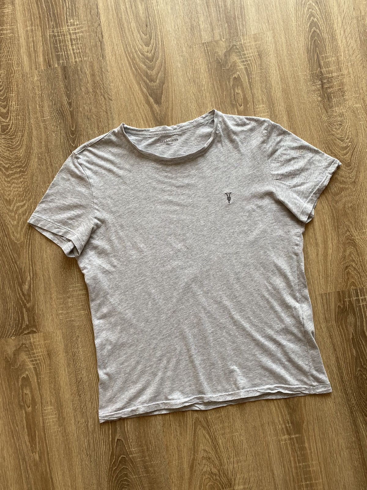Allsaints AllSaints Cotton Tonic Crew Neck Grey Men’s T-shirt Size US M / EU 48-50 / 2 - 3 Thumbnail