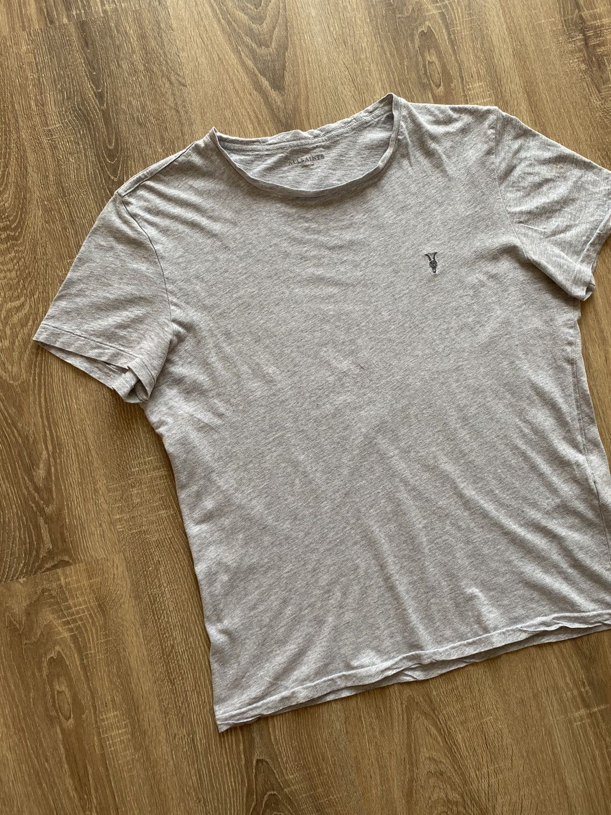Allsaints AllSaints Cotton Tonic Crew Neck Grey Men’s T-shirt Size US M / EU 48-50 / 2 - 4 Thumbnail