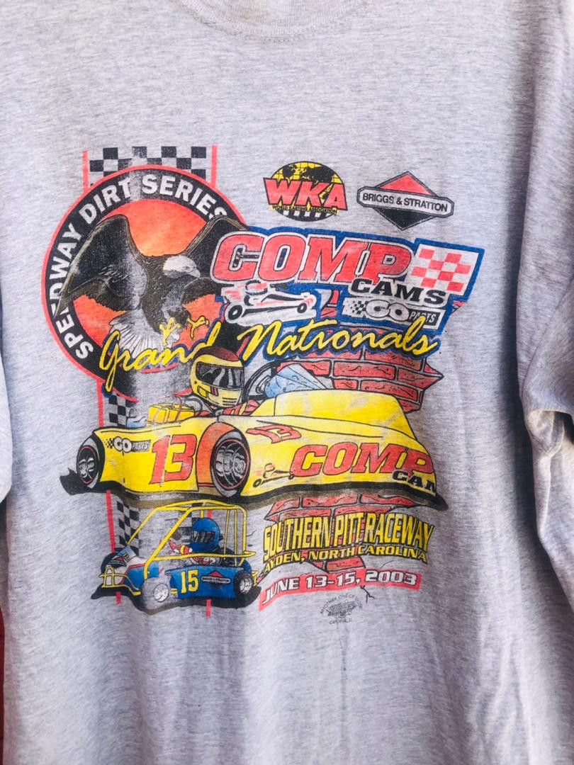 Japanese Brand × Vintage Vintage Grand Nationals Speedway Japanese Designer Style Size US XL / EU 56 / 4 - 4 Thumbnail