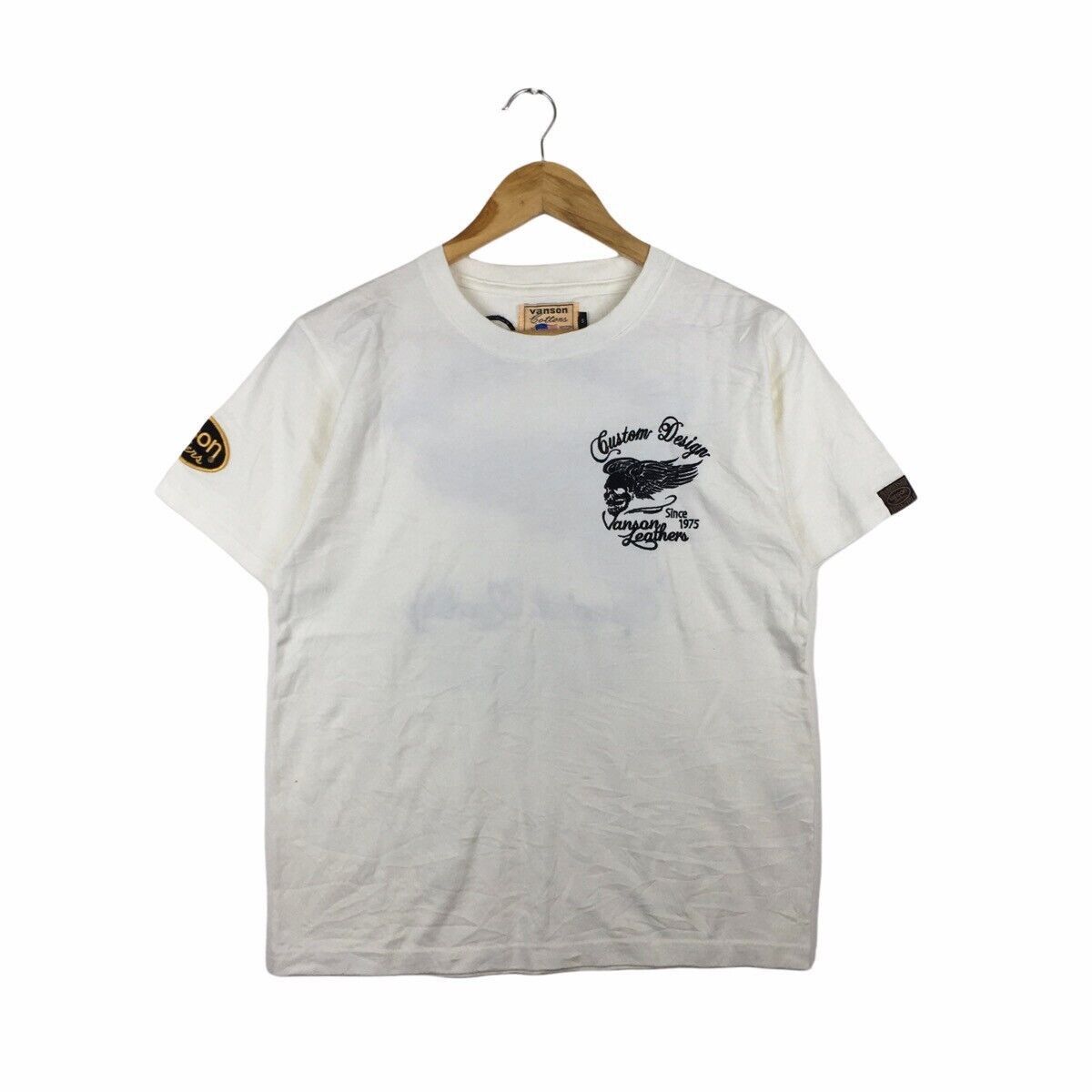 Vanson Leathers Vtg VANSON LEATHERS COTTON Skull Bone