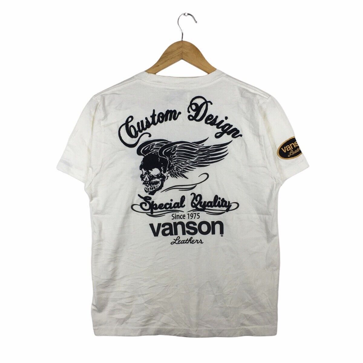 トップス Vanson skull back design tee Vanson Skeleton Tee Shirt